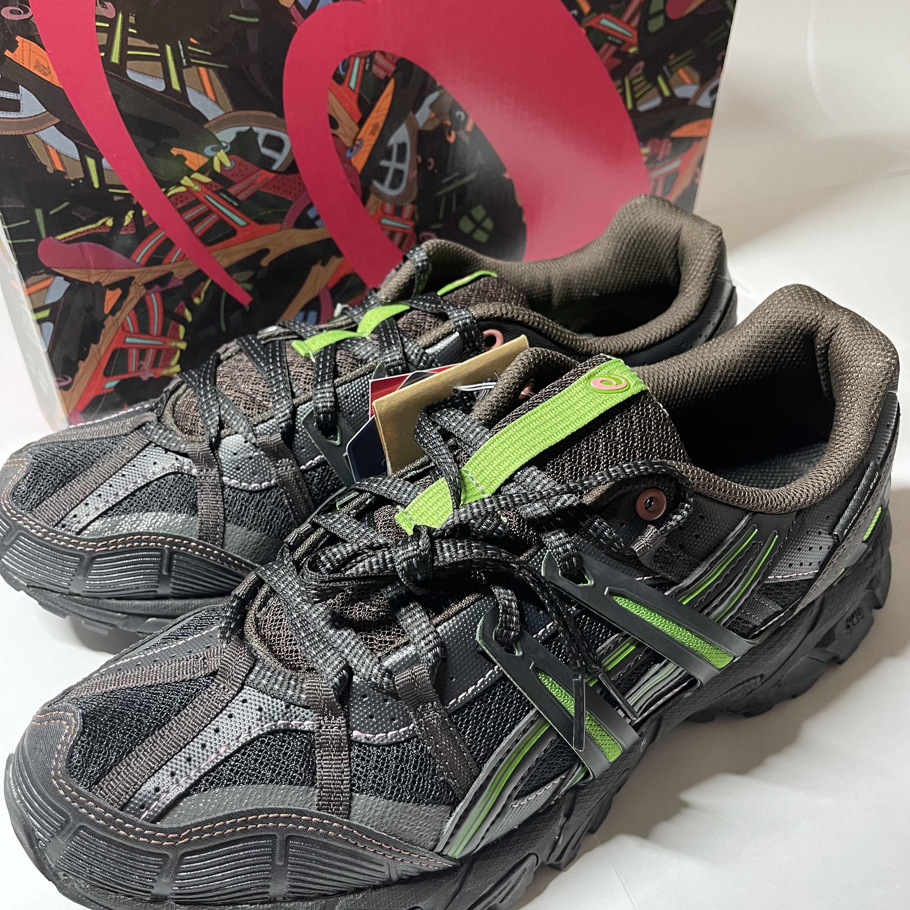 Asics x Andersson Bell Gel-Sonoma 15-50 Black Green 착용 스타일 - 2