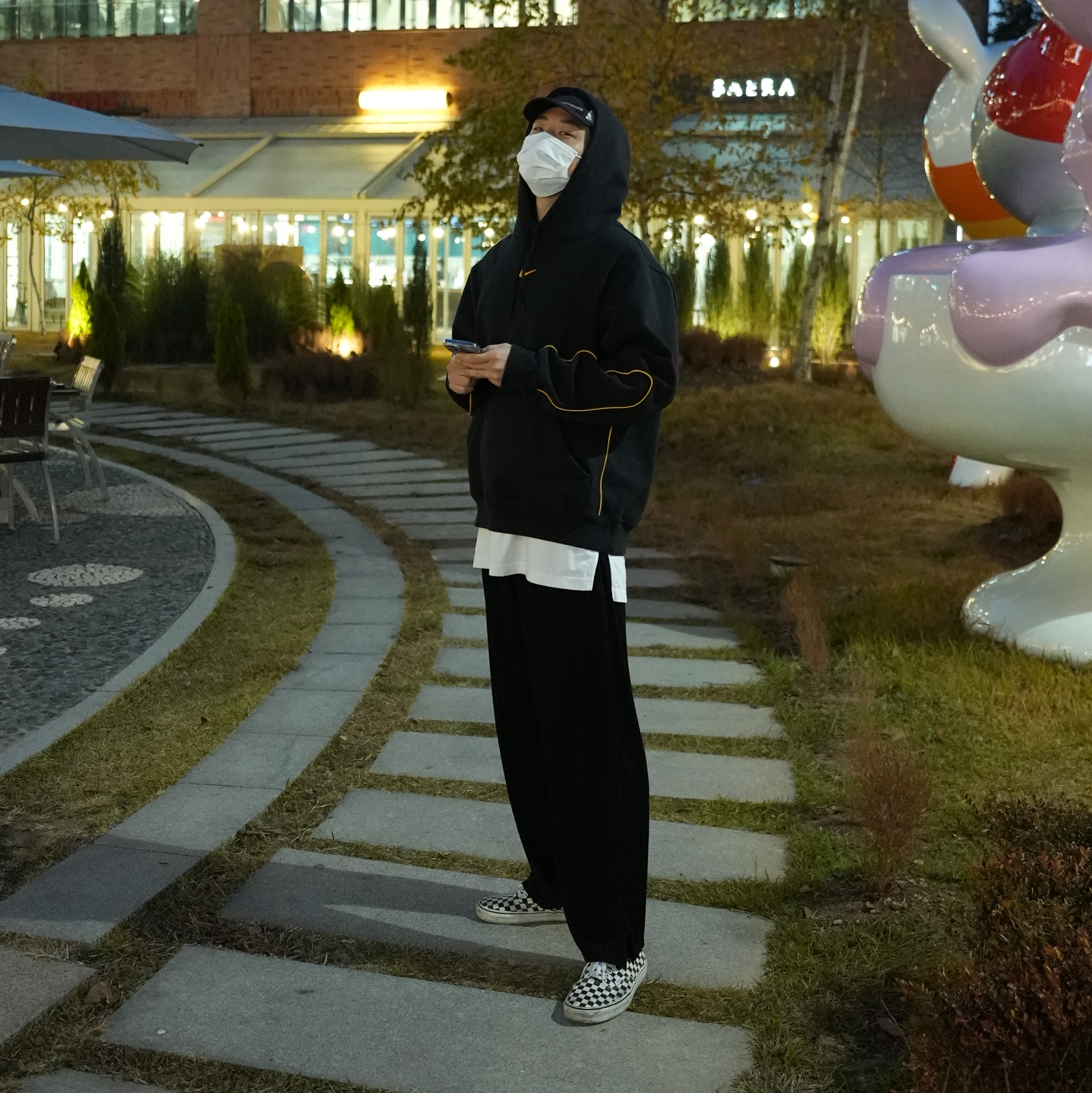 Nike x Drake Nocta Essential Hoodie Black - US/EU 착용 스타일
