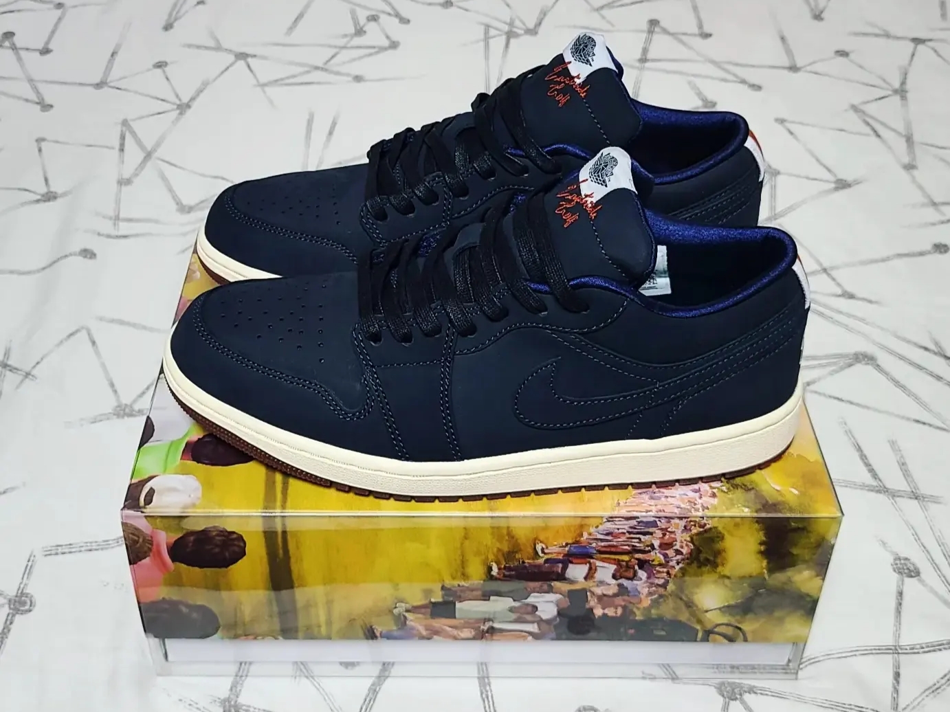 Jordan 1 x Eastside Golf Low Midnight Navy 착용 스타일 - 2