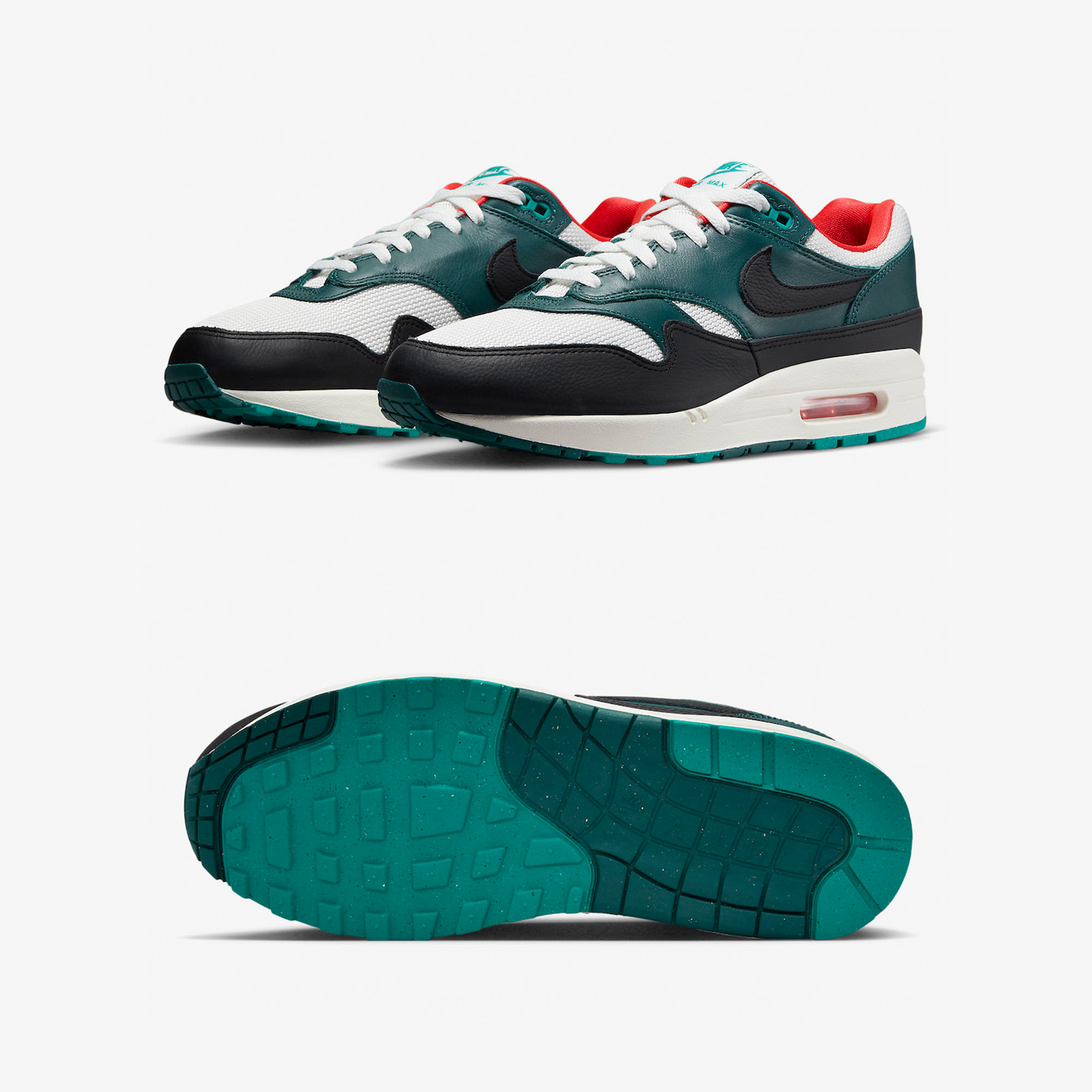 Nike x LFC x LeBron James Air Max 1 Gorge Green 착용 스타일 - 2