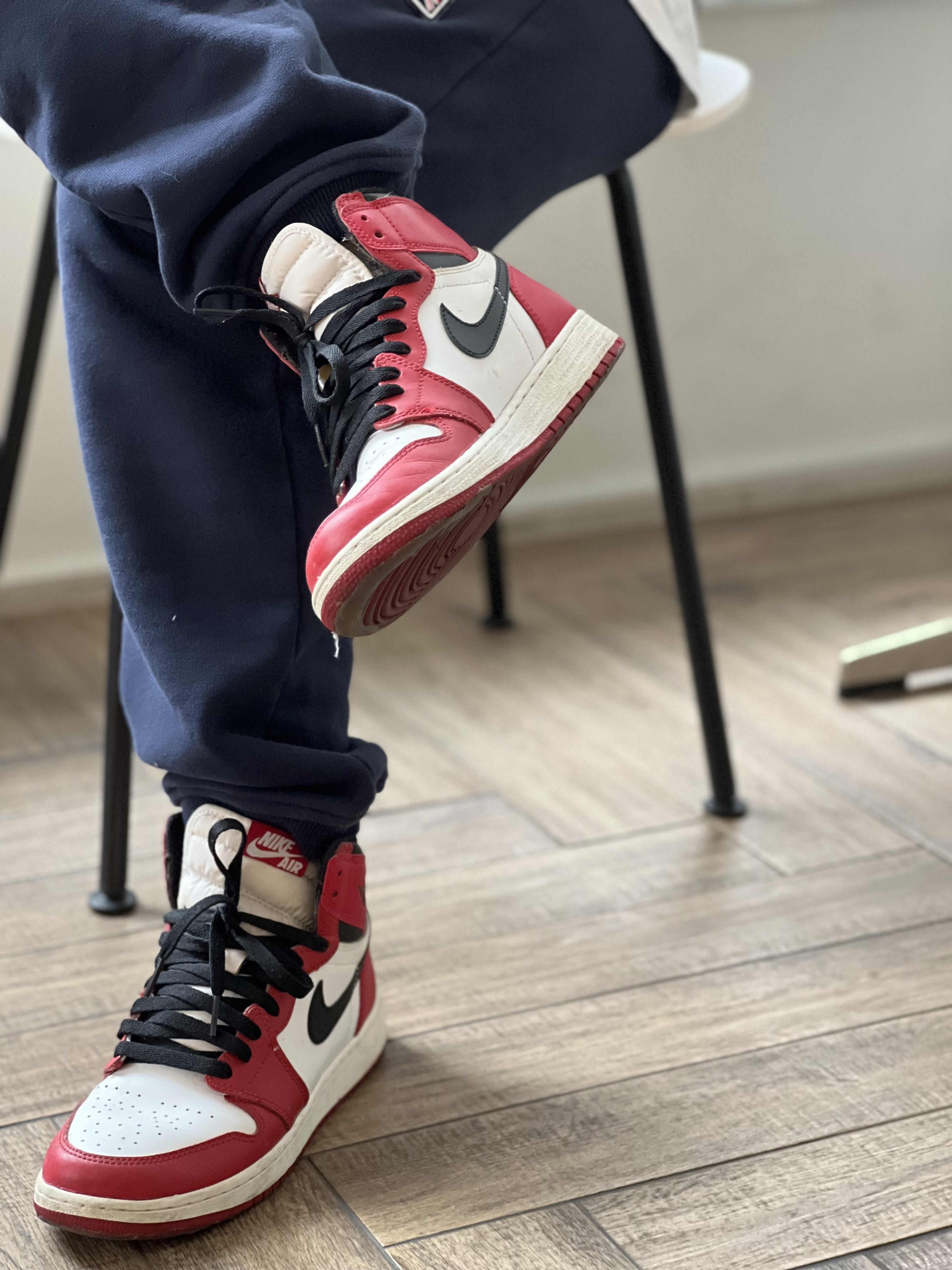 (GS) Jordan 1 Retro High OG Chicago 2015 착용 스타일 - 3