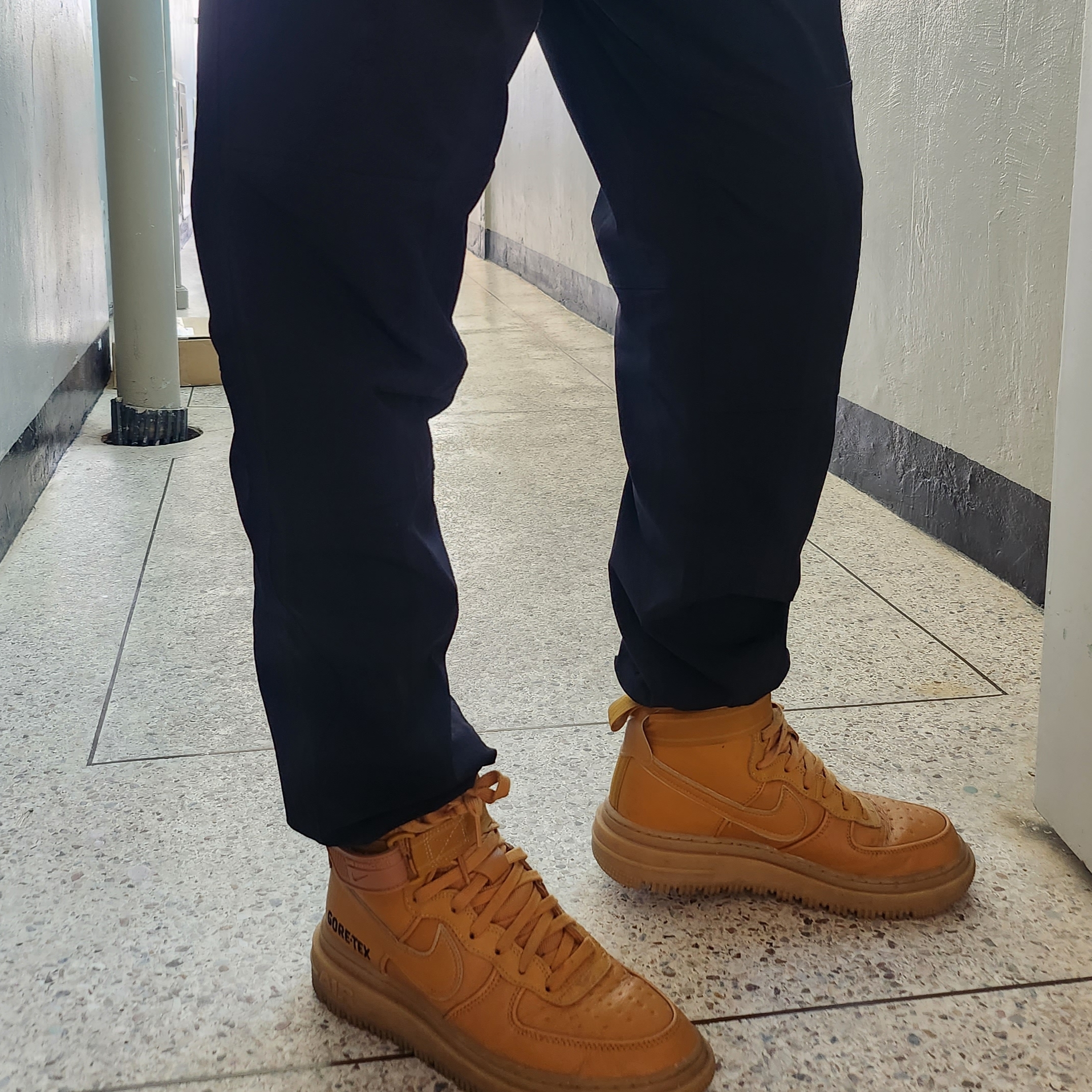 Nike ACG Trail Pants Dark Smoke Grey - Asia, Nike Air Force 1 High Gore-Tex Boot Wheat 착용 스타일