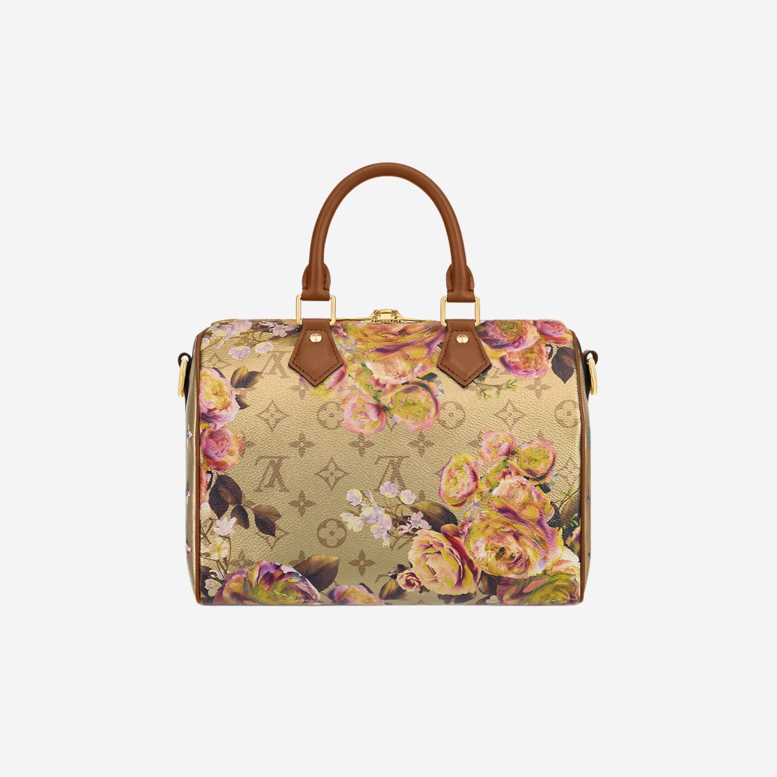 Louis Vuitton Speedy Bandouliere 25 Floral Gold 상세 이미지 4