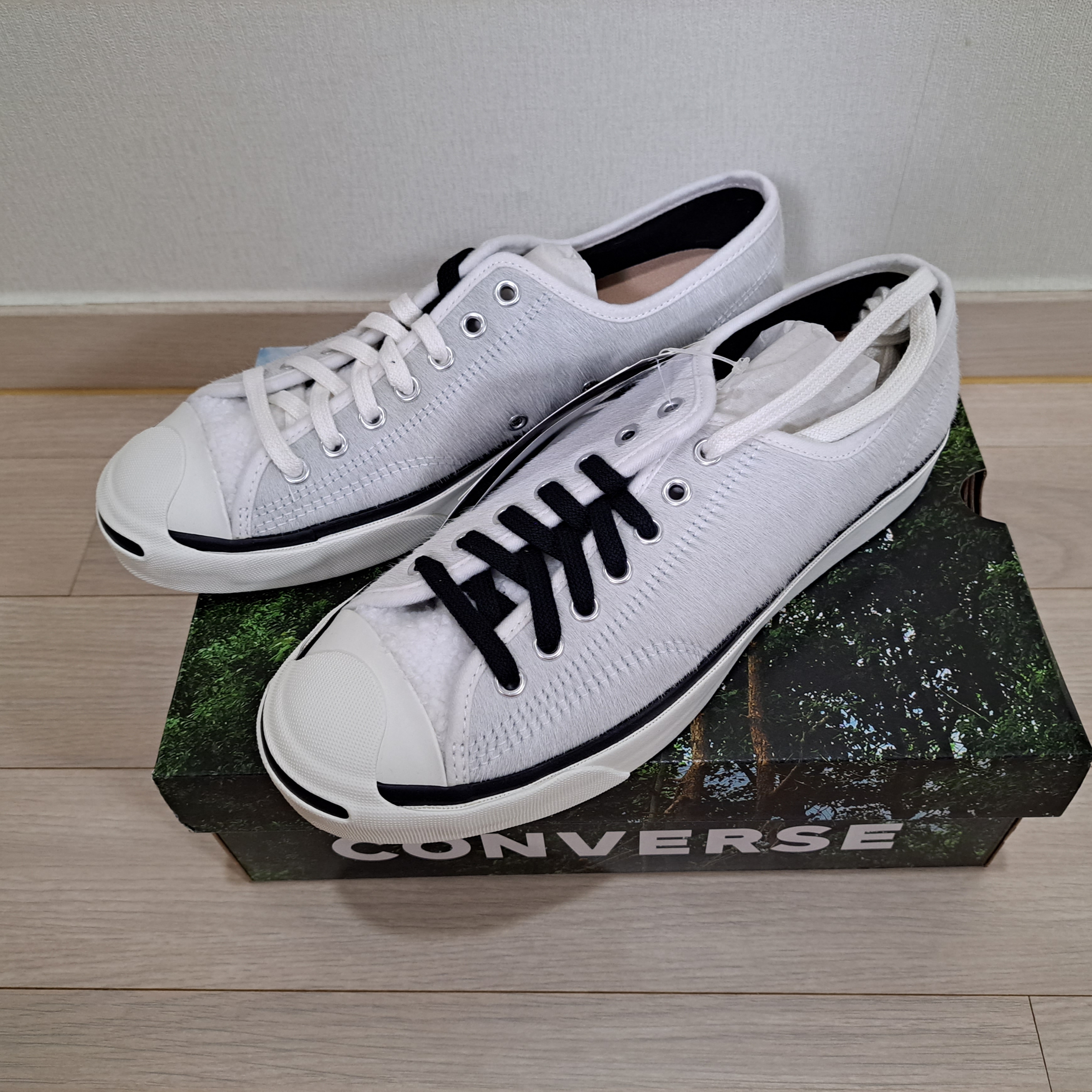 Converse x Clot Jack Purcell Ox White 착용 스타일 - 1