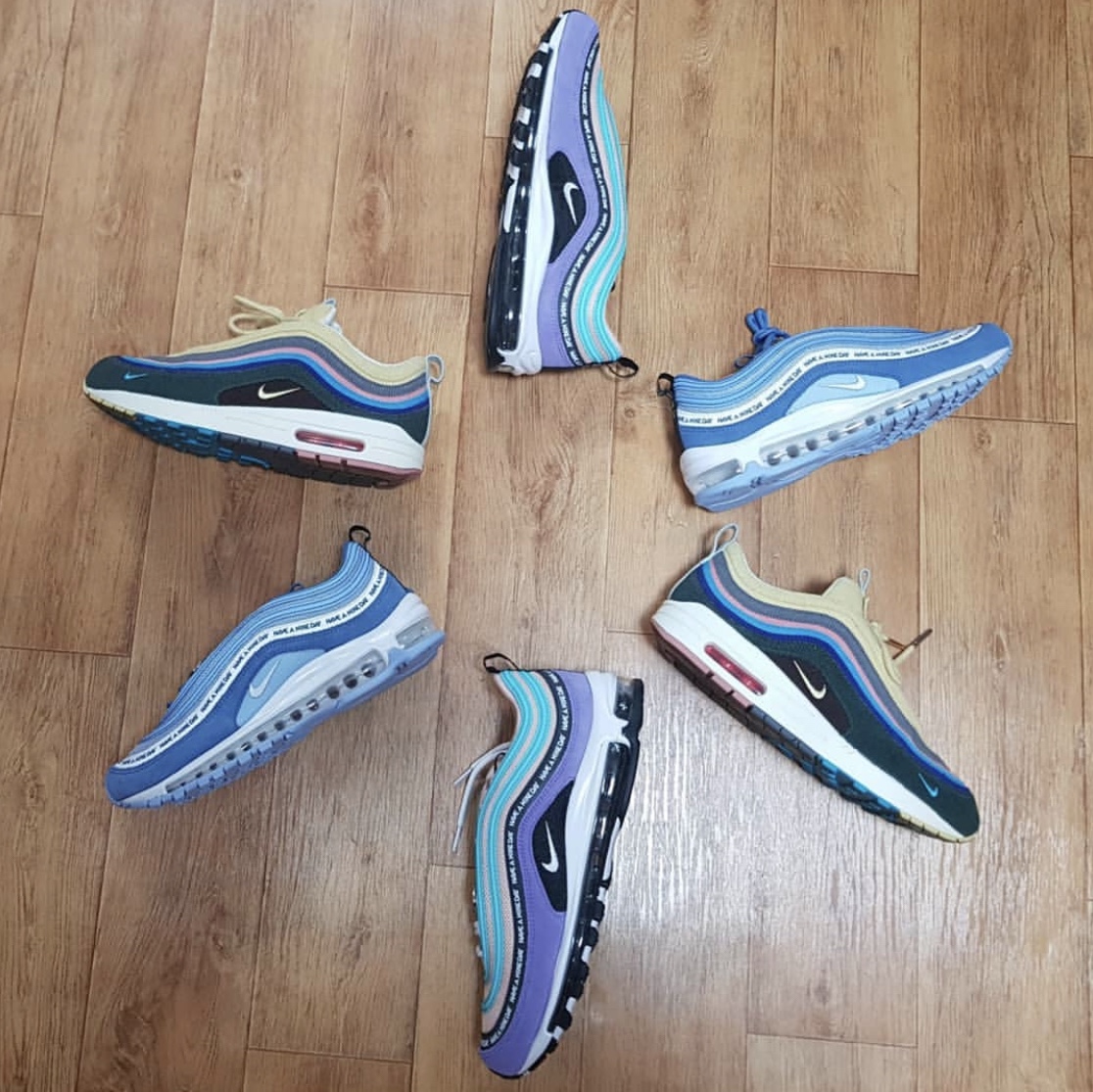 Nike Air Max 97 Have a Nike Day Indigo Storm, Nike Air Max 97 Have a Nike Day 착용 스타일