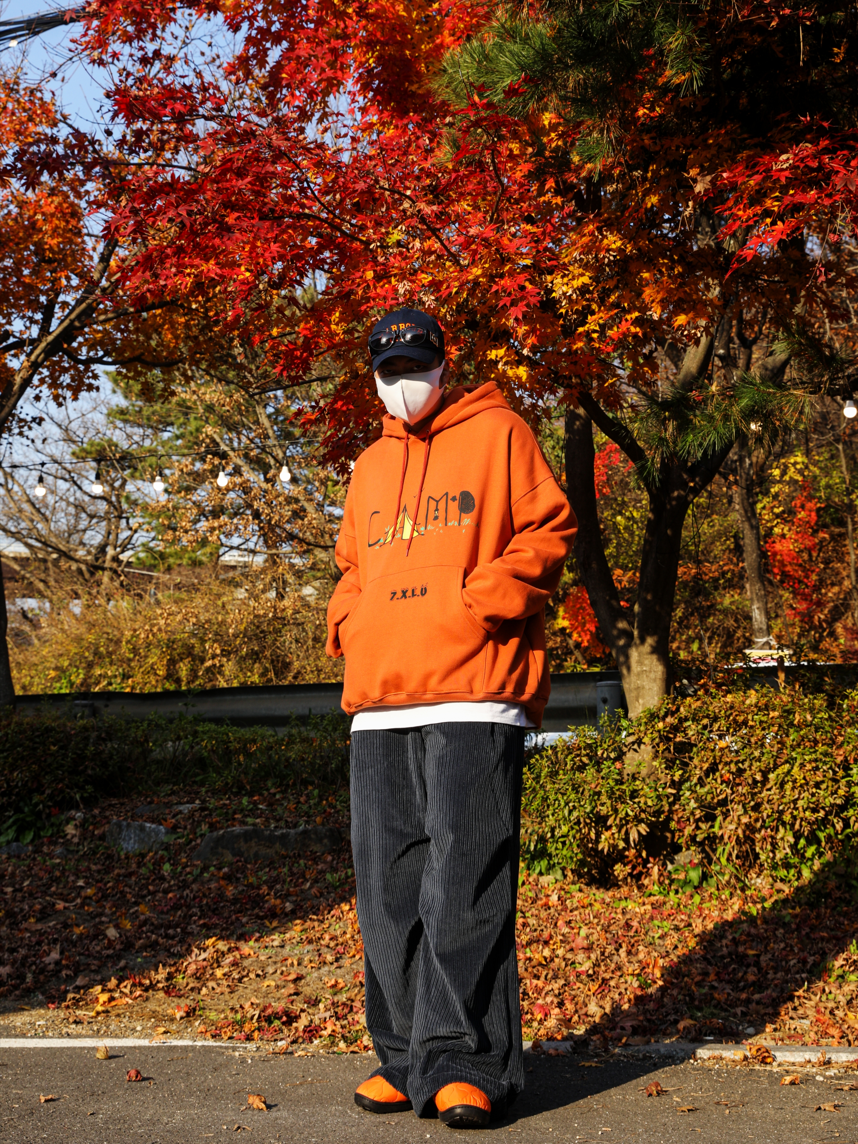 Adidas Puffylette Off White 착용 스타일 - 3