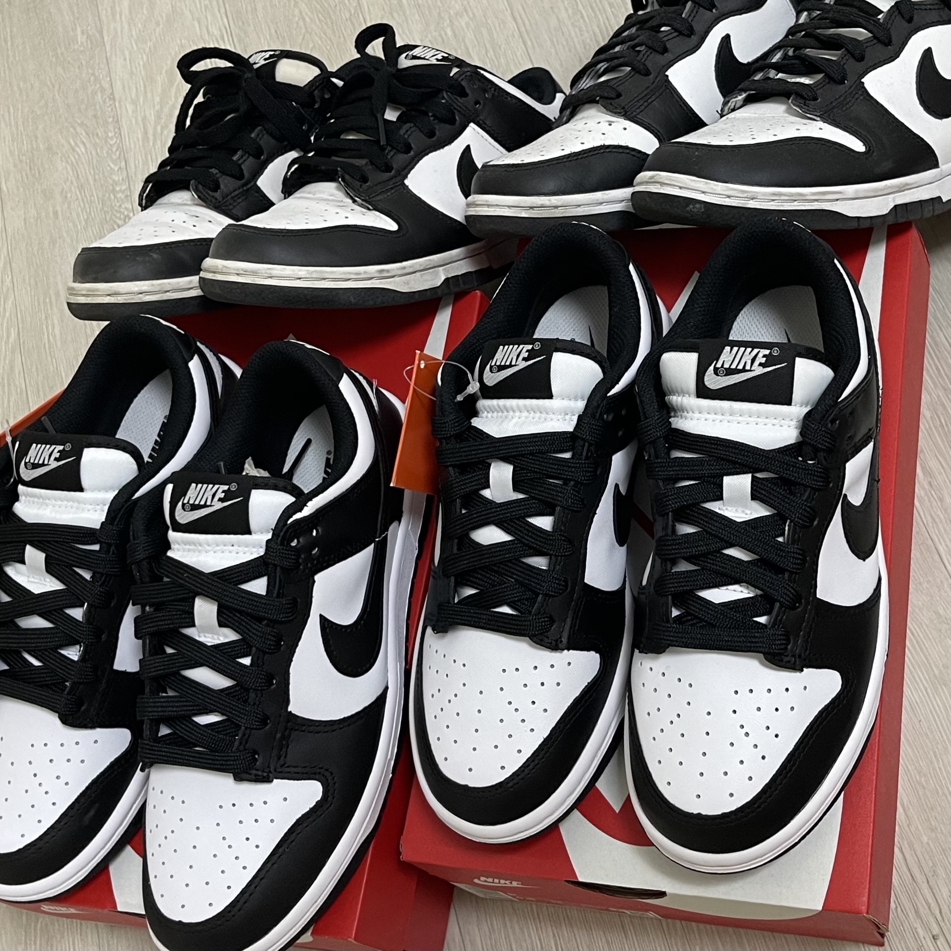 Nike Dunk Low Retro Black, (W) Nike Dunk Low Black 착용 스타일
