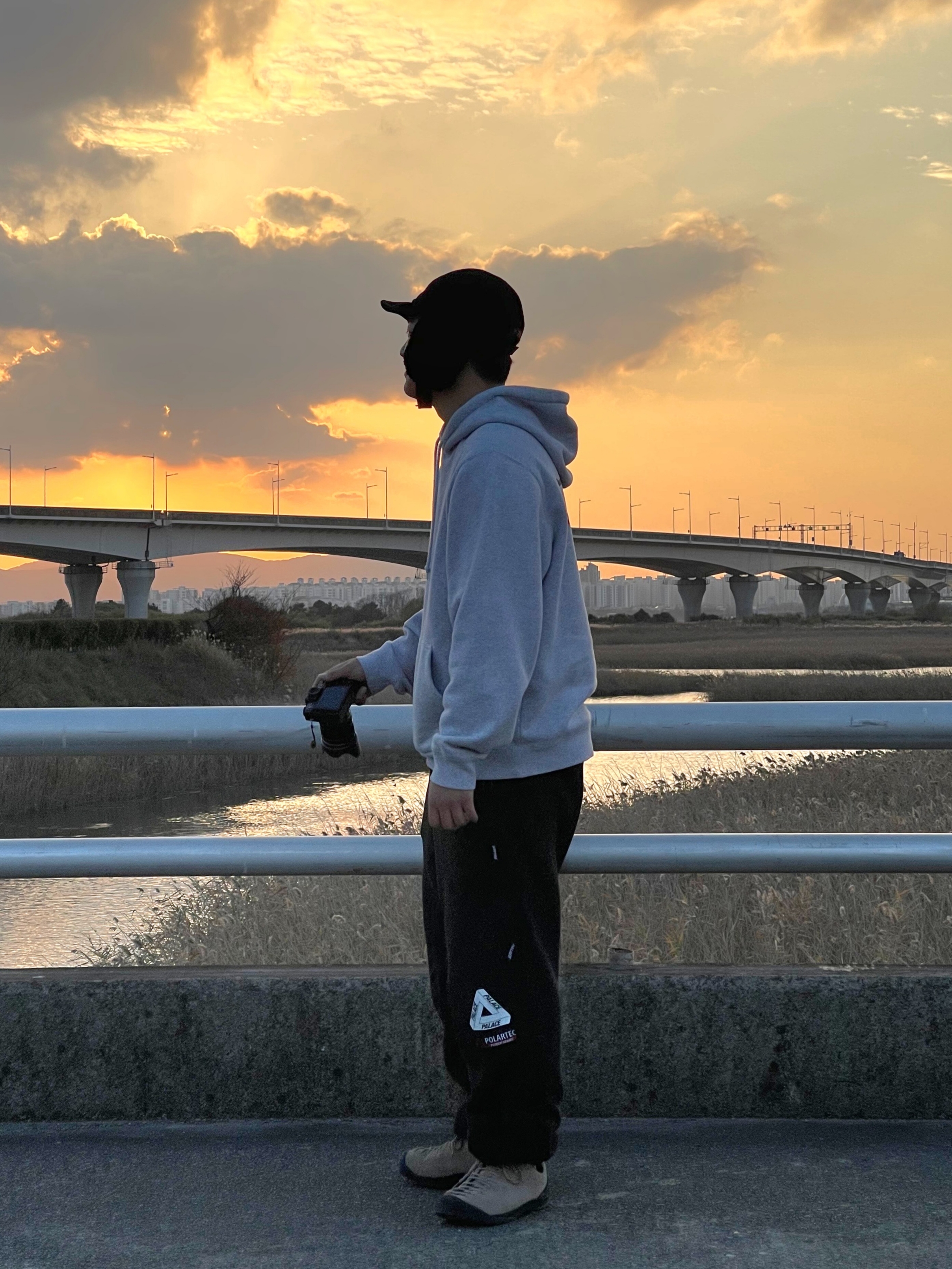 Palace Polartec Double Zip Jogger Black - 22FW 착용 스타일