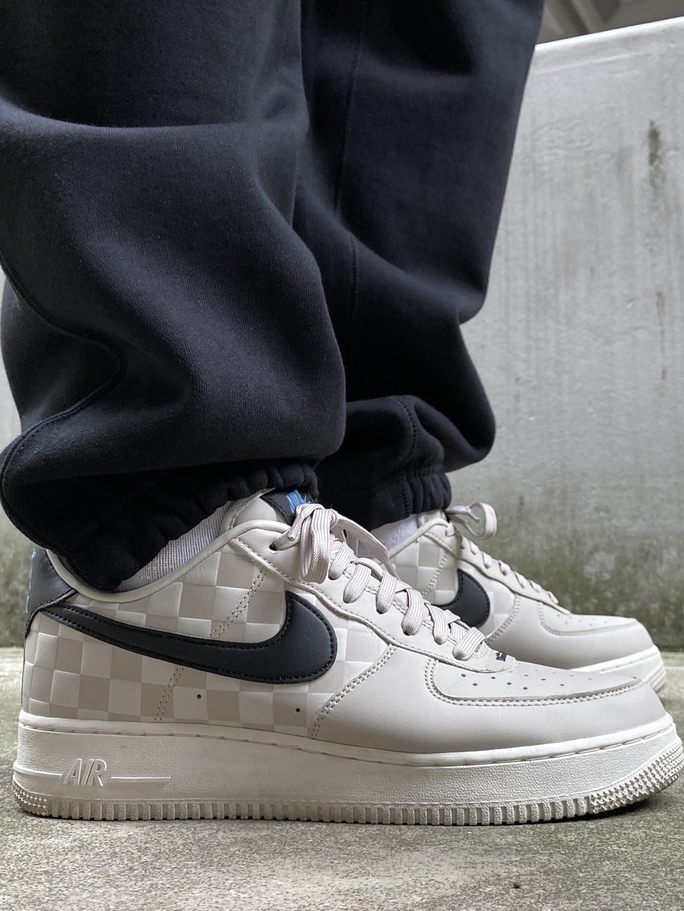 Nike NRG Solo Swoosh Fleece Pants Black - US/EU, Nike NRG Solo Swoosh Fleece Pants Black White - Asia 착용 스타일 - 5