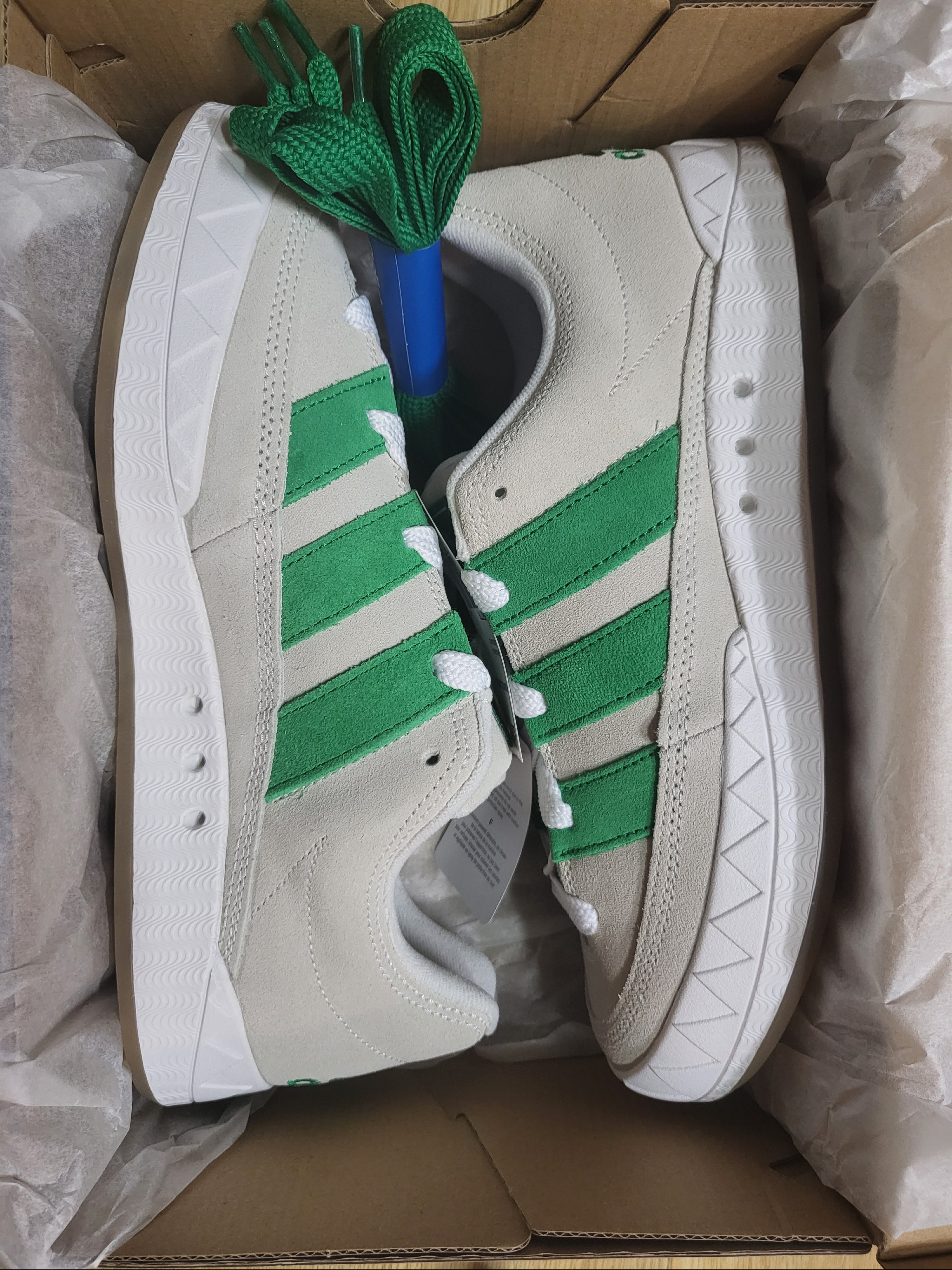 Adidas x Bodega x Beams Adimatic Off White Green 착용 스타일