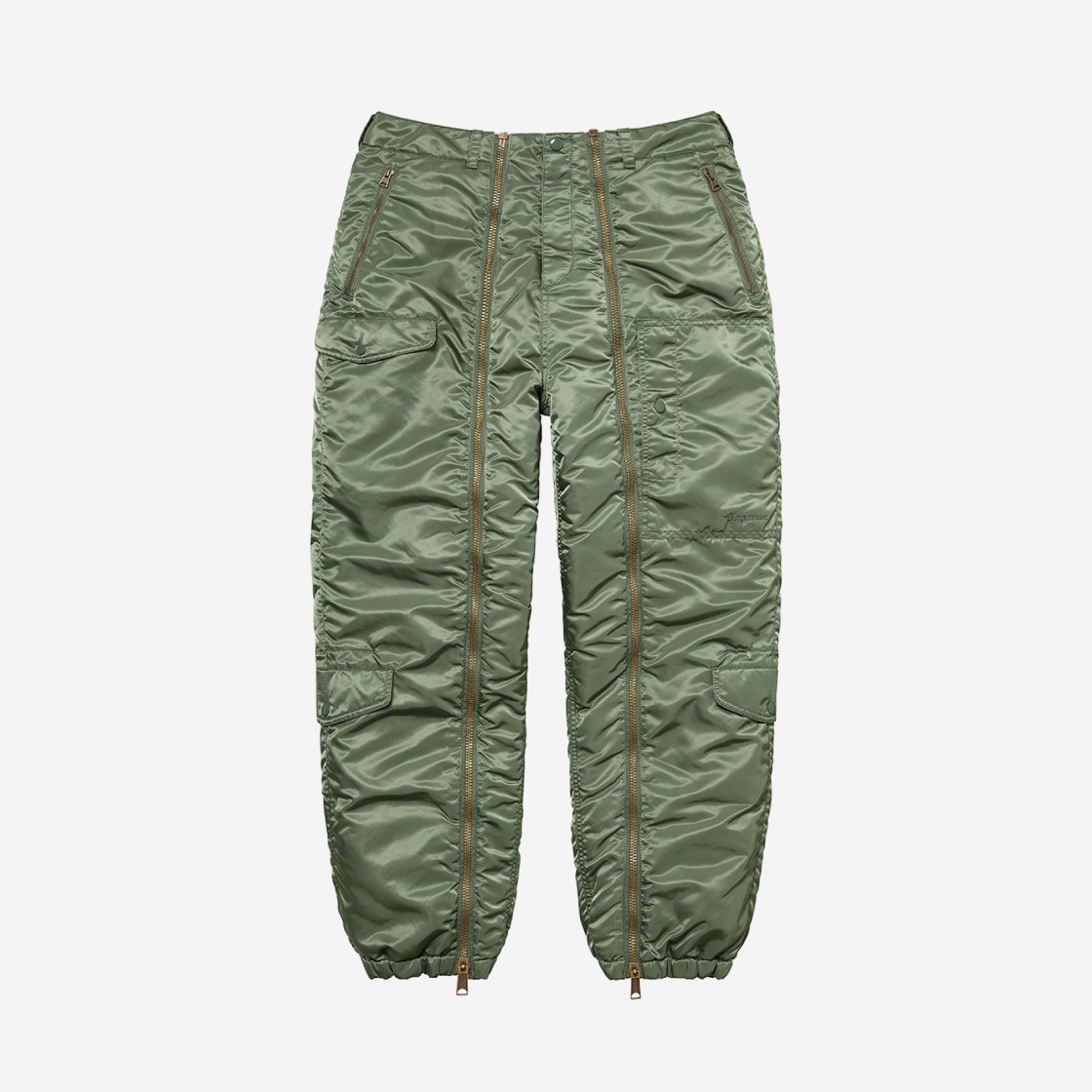 Supreme Nylon Flight Pants Olive - 22FW 상세 이미지 1