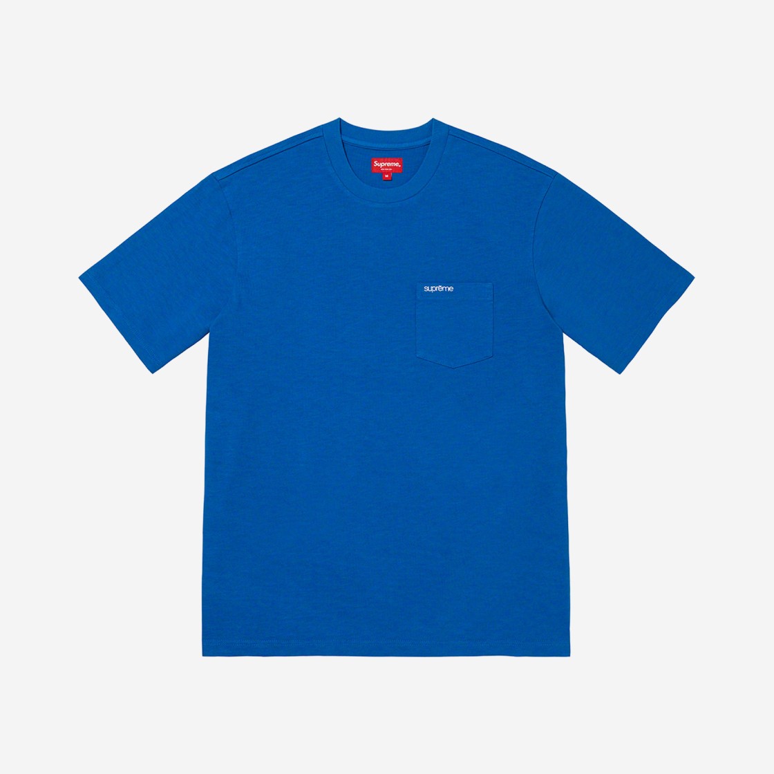 Supreme S/S Pocket T-Shirt Bright Blue - 22FW 상세 이미지 1