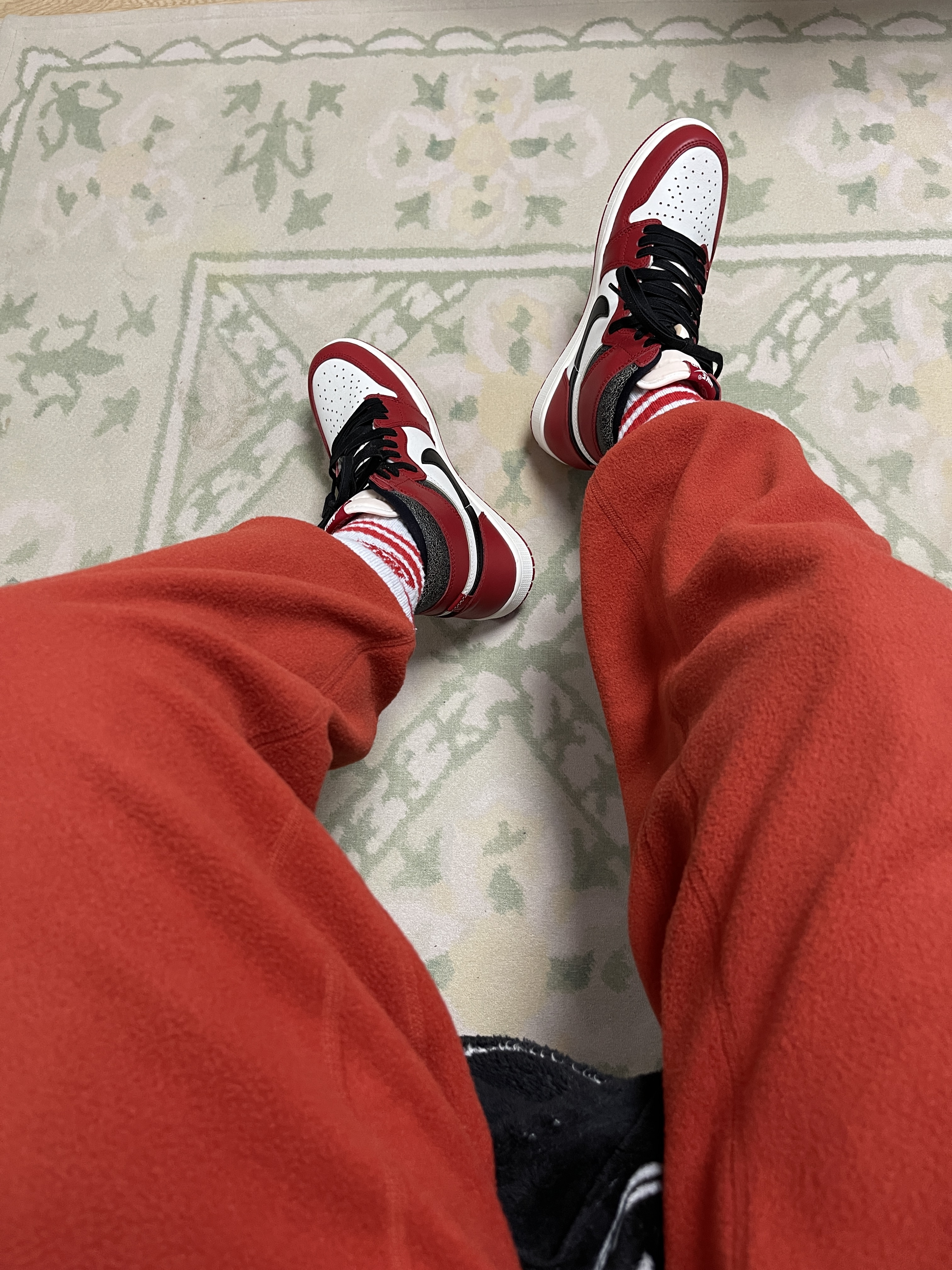Jordan 1 Retro High OG Chicago 2022, Nike ACG Polartec Wolf Tree Pants Cinnabar - Asia 착용 스타일 - 4