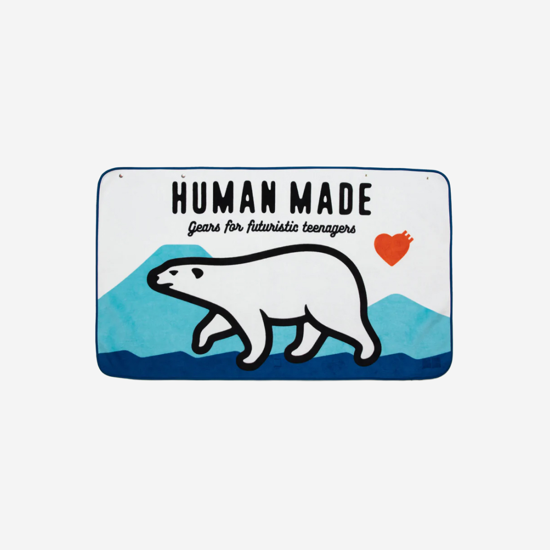 小物 HUMAN MADE HEART FLEECE BLANKET NAVY HEART FLEECE BLANKET