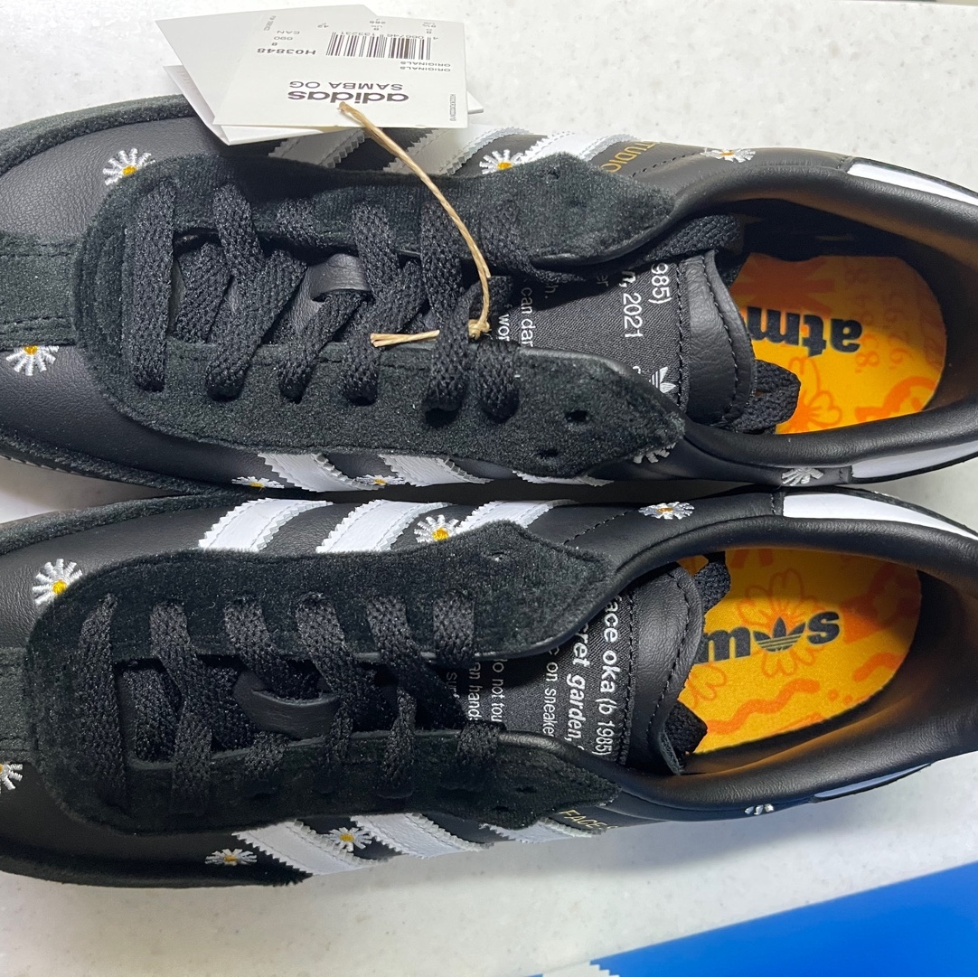 Adidas x Atmos x Face Samba OG Core Black 착용 스타일 - 1