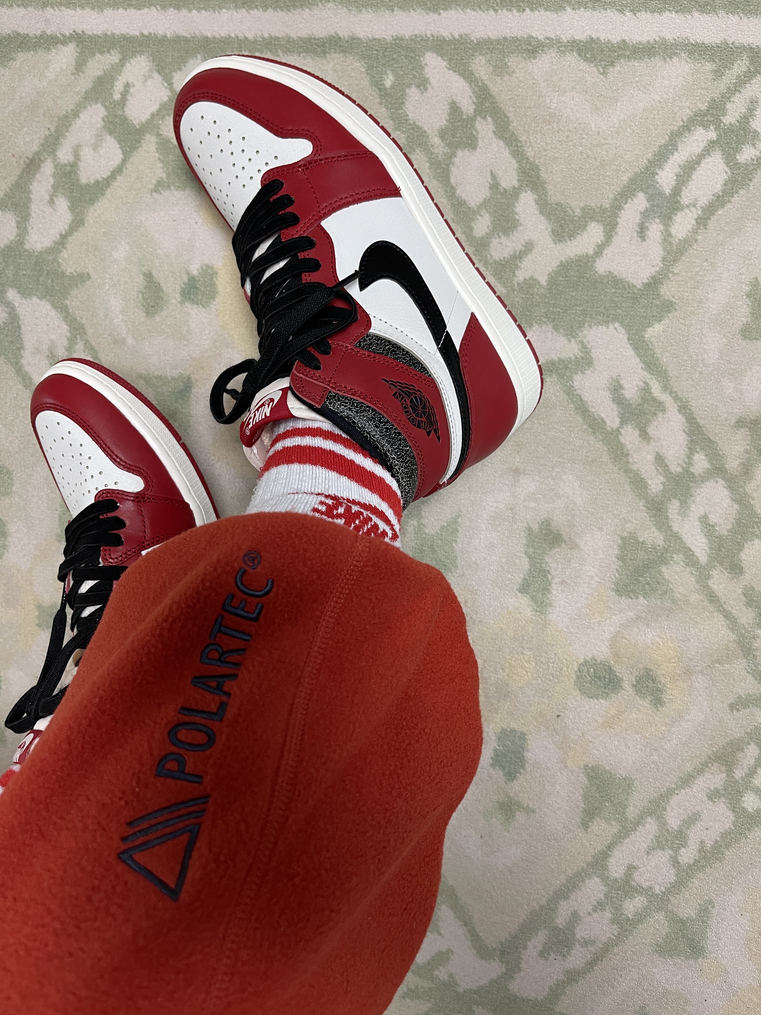 Jordan 1 Retro High OG Chicago 2022, Nike ACG Polartec Wolf Tree Pants Cinnabar - Asia 착용 스타일 - 3