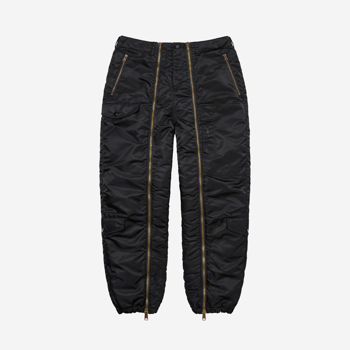 Supreme Nylon Flight Pants Black - 22FW 상세 이미지 1