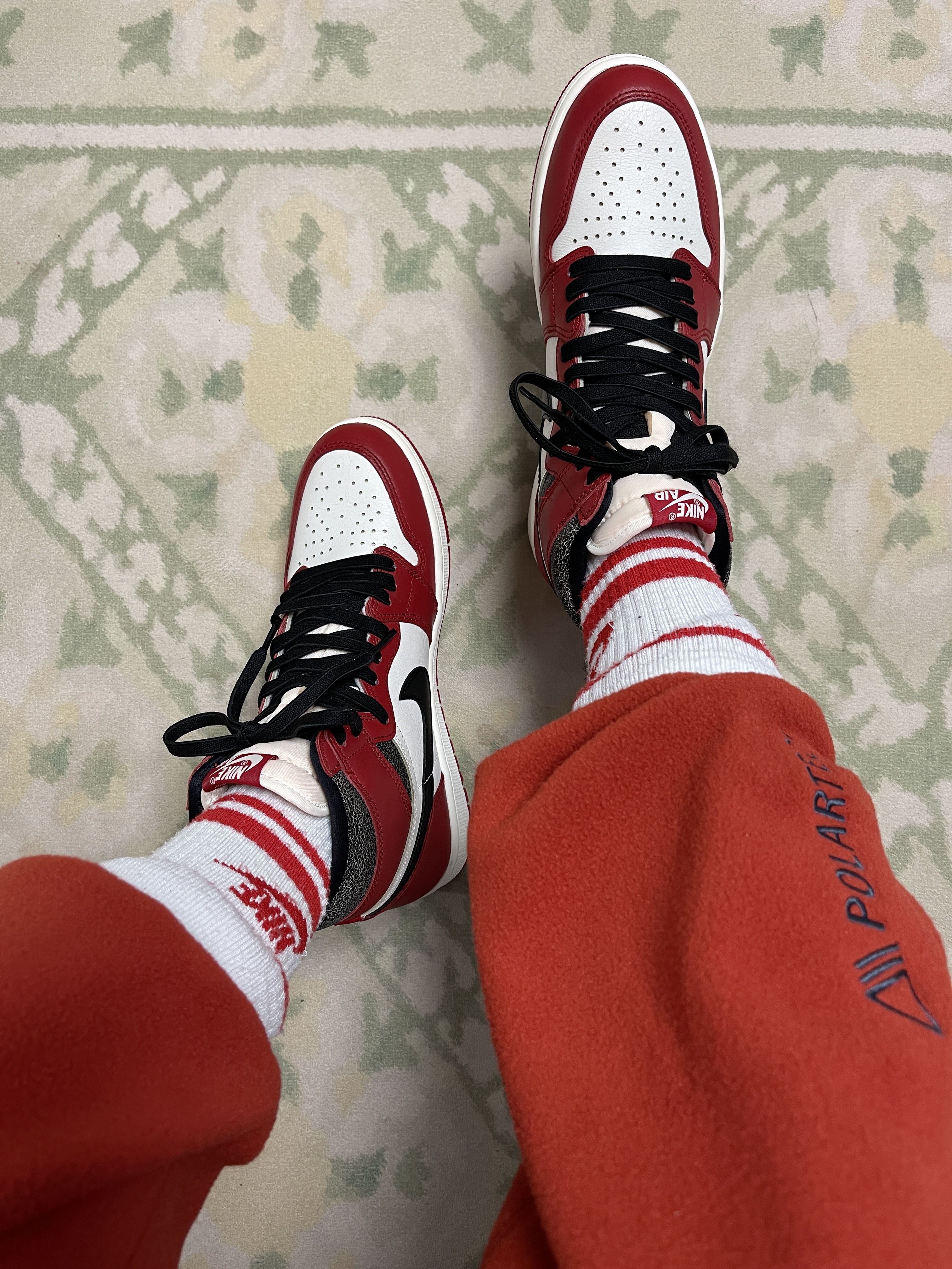 Jordan 1 Retro High OG Chicago 2022, Nike ACG Polartec Wolf Tree Pants Cinnabar - Asia 착용 스타일 - 2