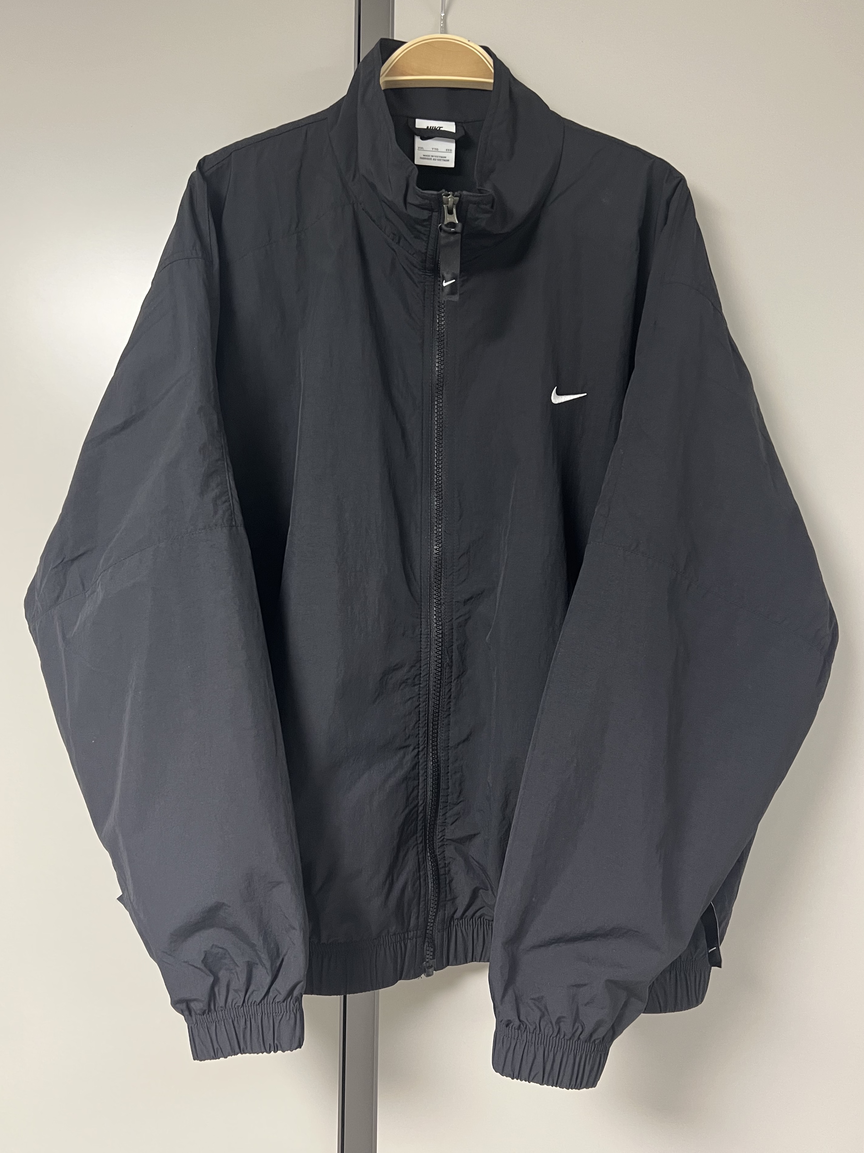 Nike NRG Solo Swoosh Woven Track Jacket Black - Asia 착용 스타일