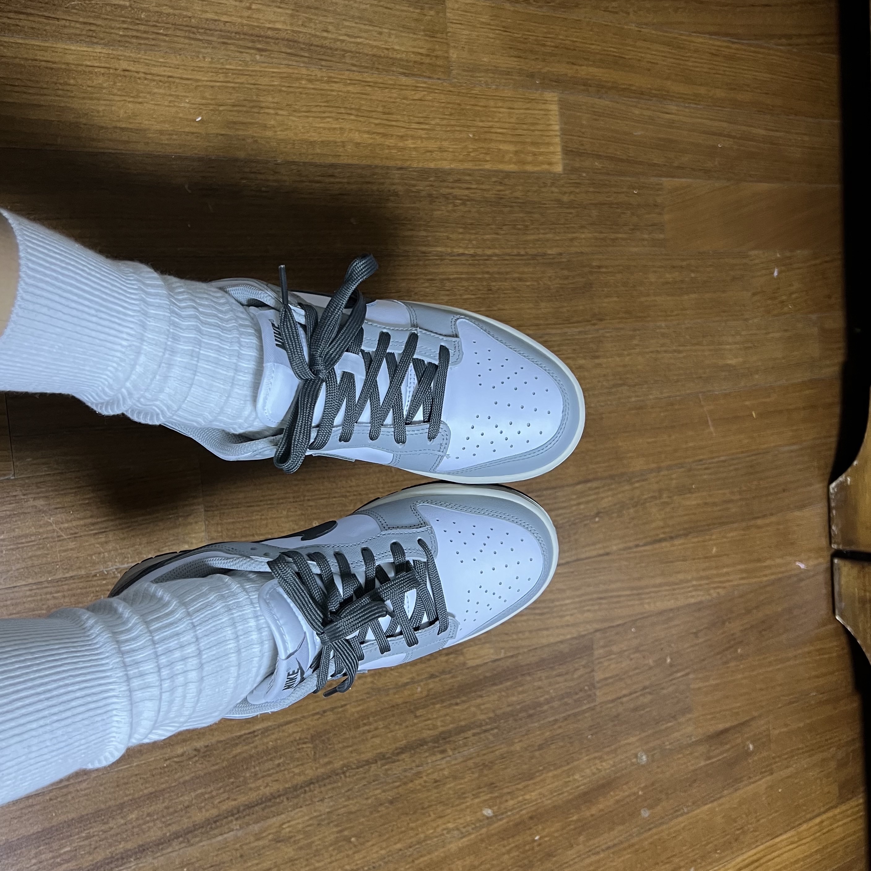 (W) Nike Dunk Low Light Smoke Grey 착용 스타일