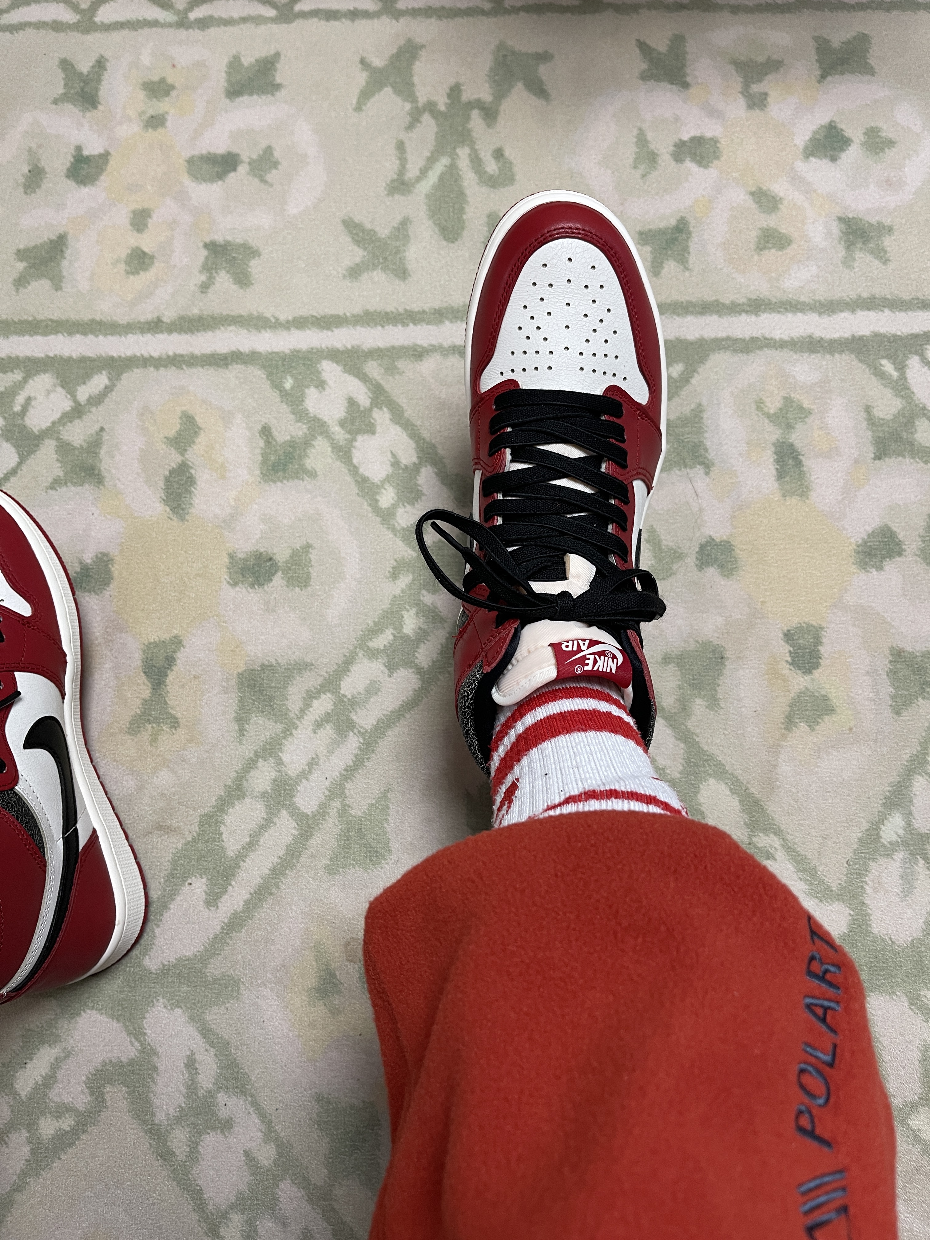 Jordan 1 Retro High OG Chicago 2022, Nike ACG Polartec Wolf Tree Pants Cinnabar - Asia 착용 스타일 - 1