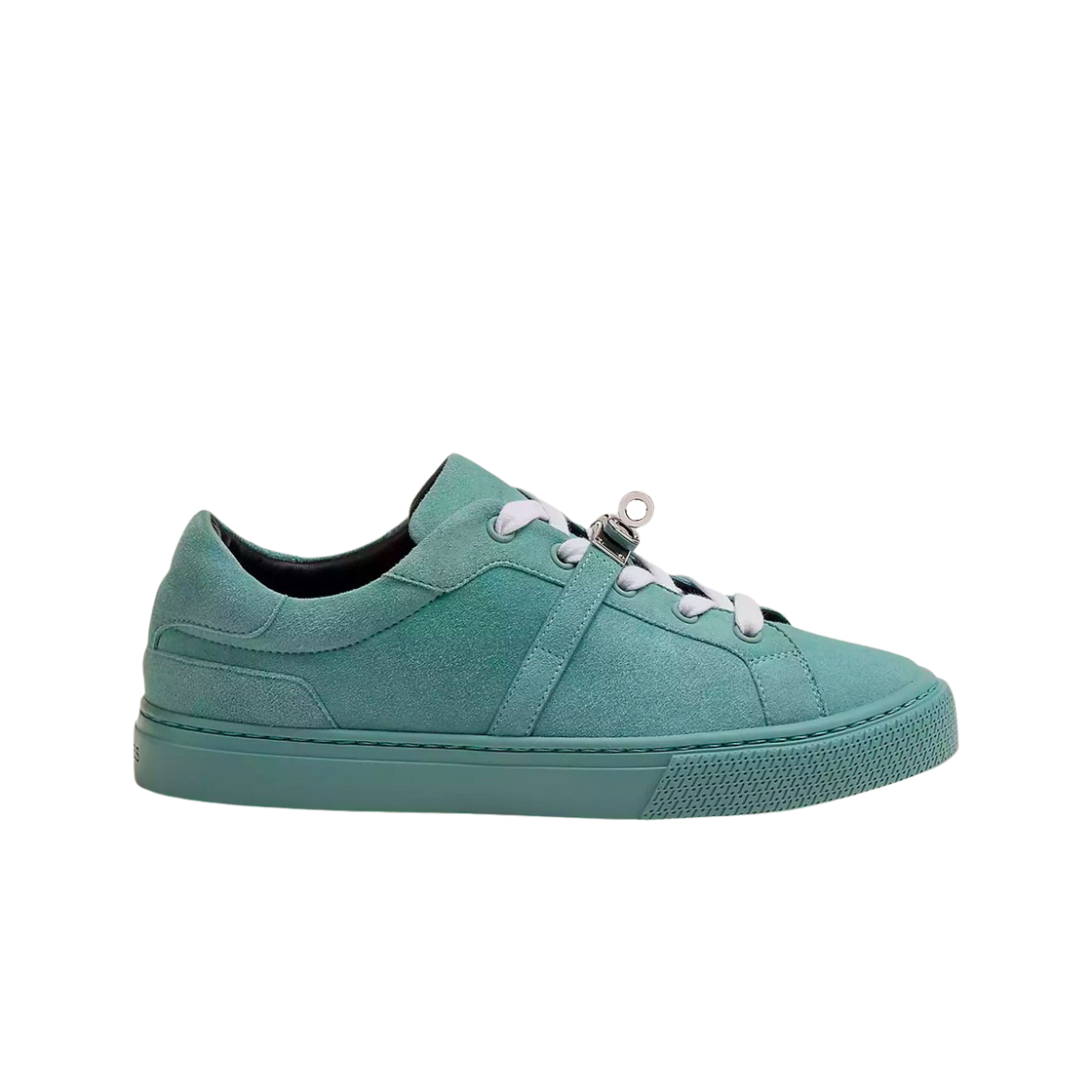 (W) 에르메스 데이 스니커즈 스웨이드 고트스킨 & 팔라듐 하드웨어 블루 블루에((W) Hermes Day Sneakers Suede Goatskin & Palladium Bleu Bleuet) - 1
