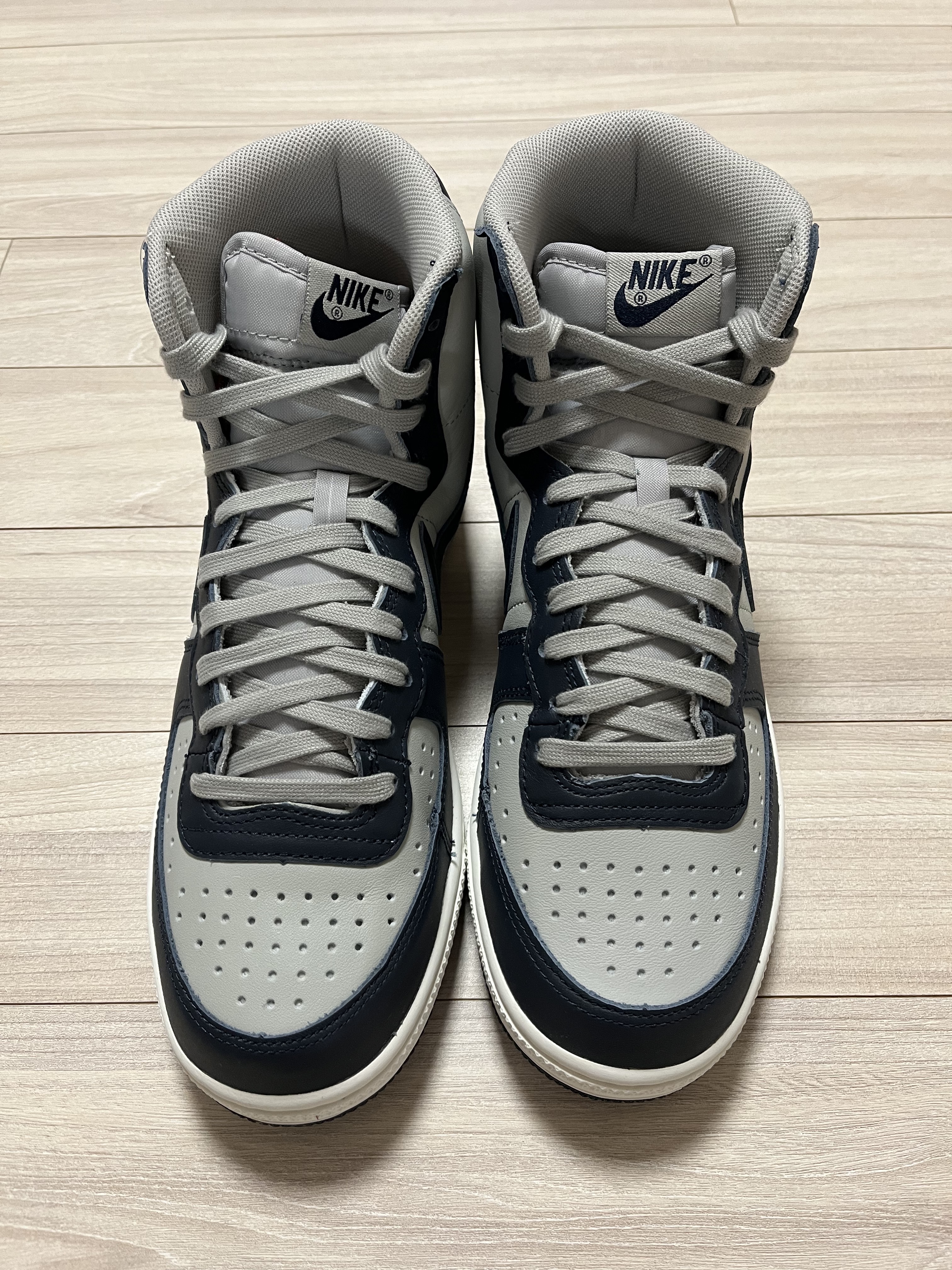 Nike Terminator High Granite and Dark Obsidian 착용 스타일 - 1
