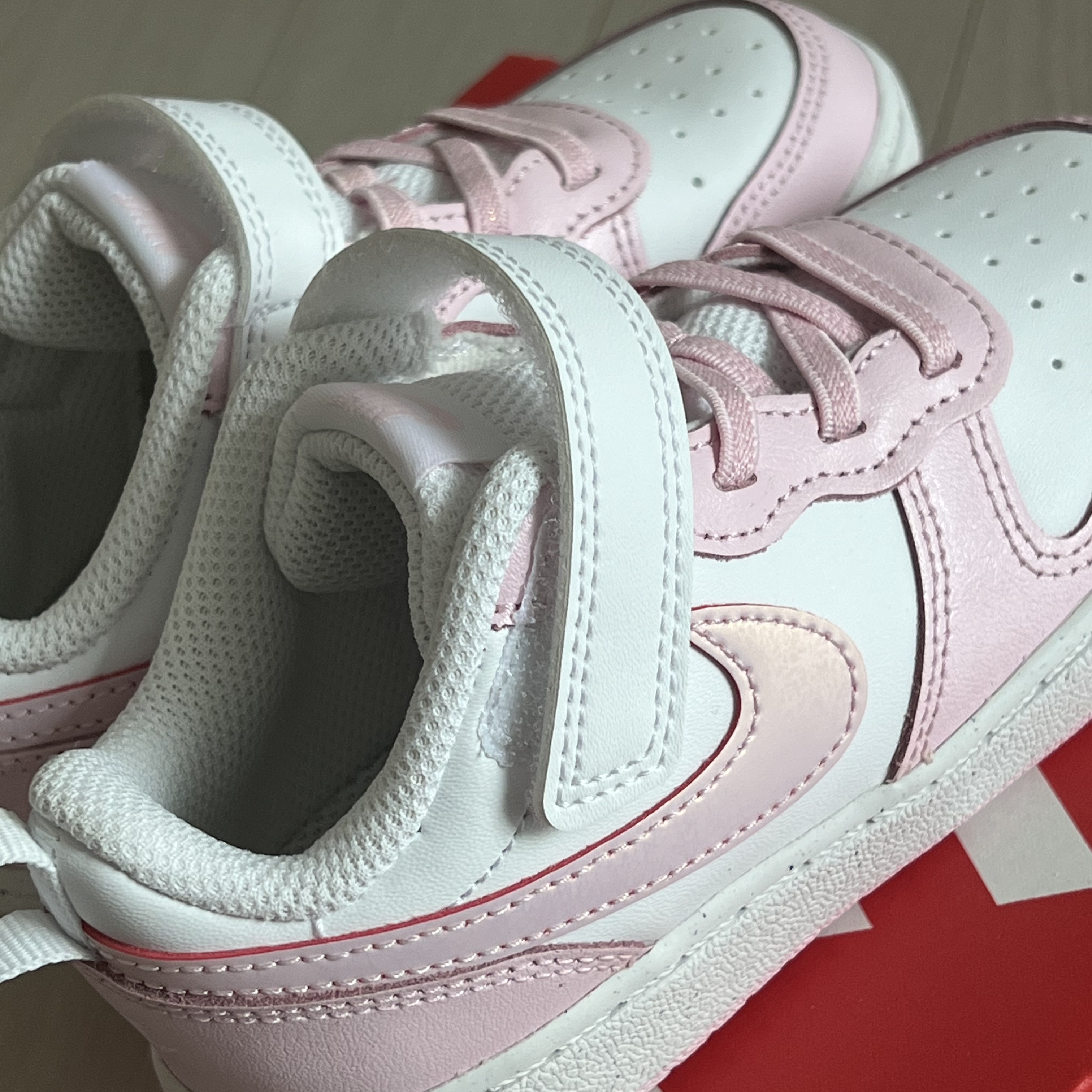 (TD) Nike Court Borough Low 2 SE White Pink Foam 착용 스타일 - 2