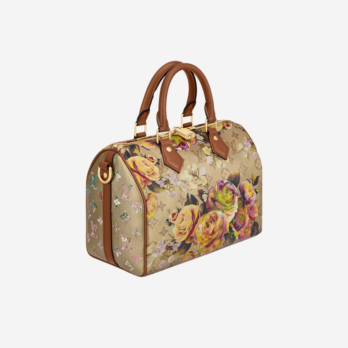 Louis Vuitton Speedy Bandouliere 25 Floral Gold 상세 이미지 2