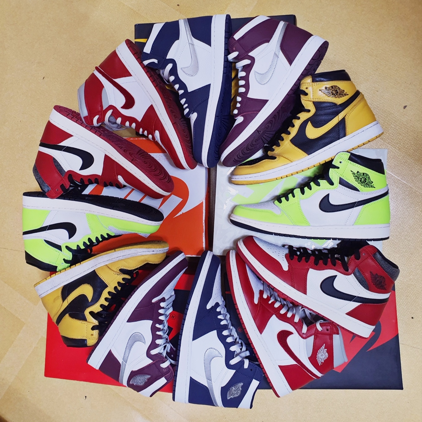 Jordan 1 Retro High OG Pollen, Jordan 1 Retro High OG Bordeaux 착용 스타일