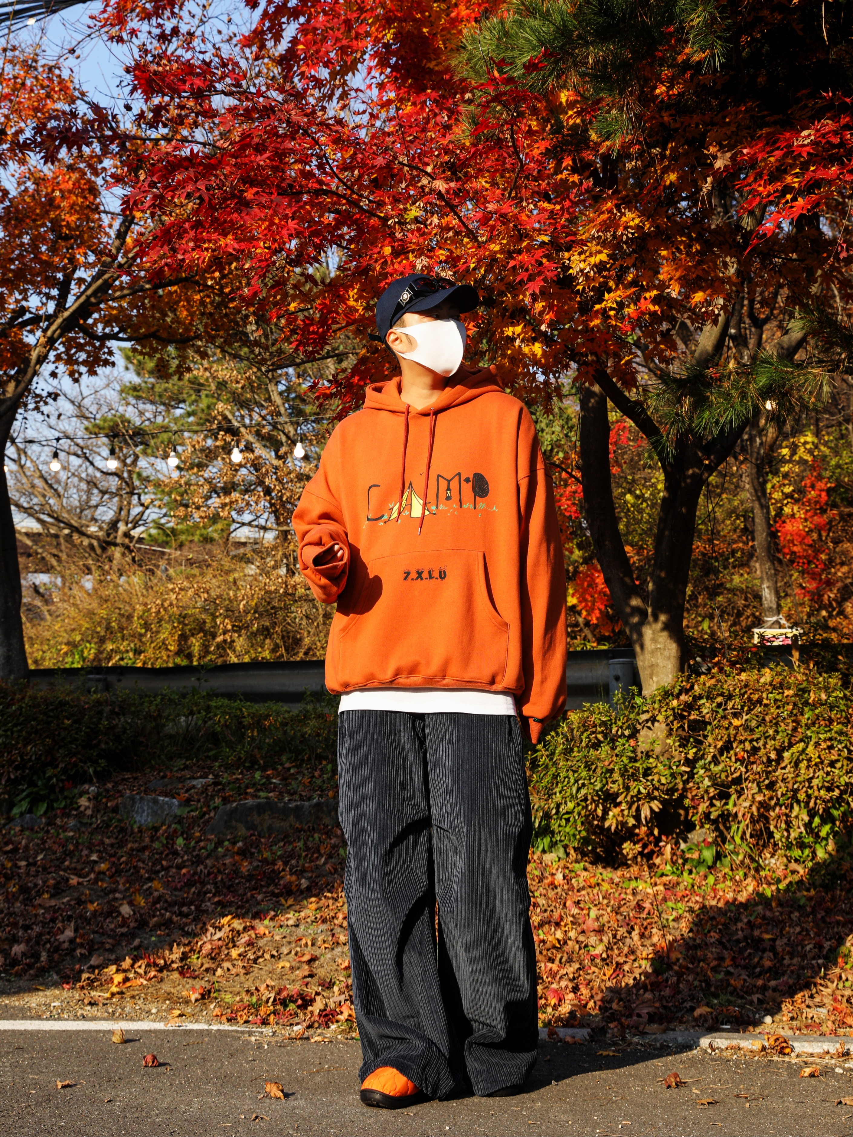 Adidas Puffylette Off White 착용 스타일 - 2