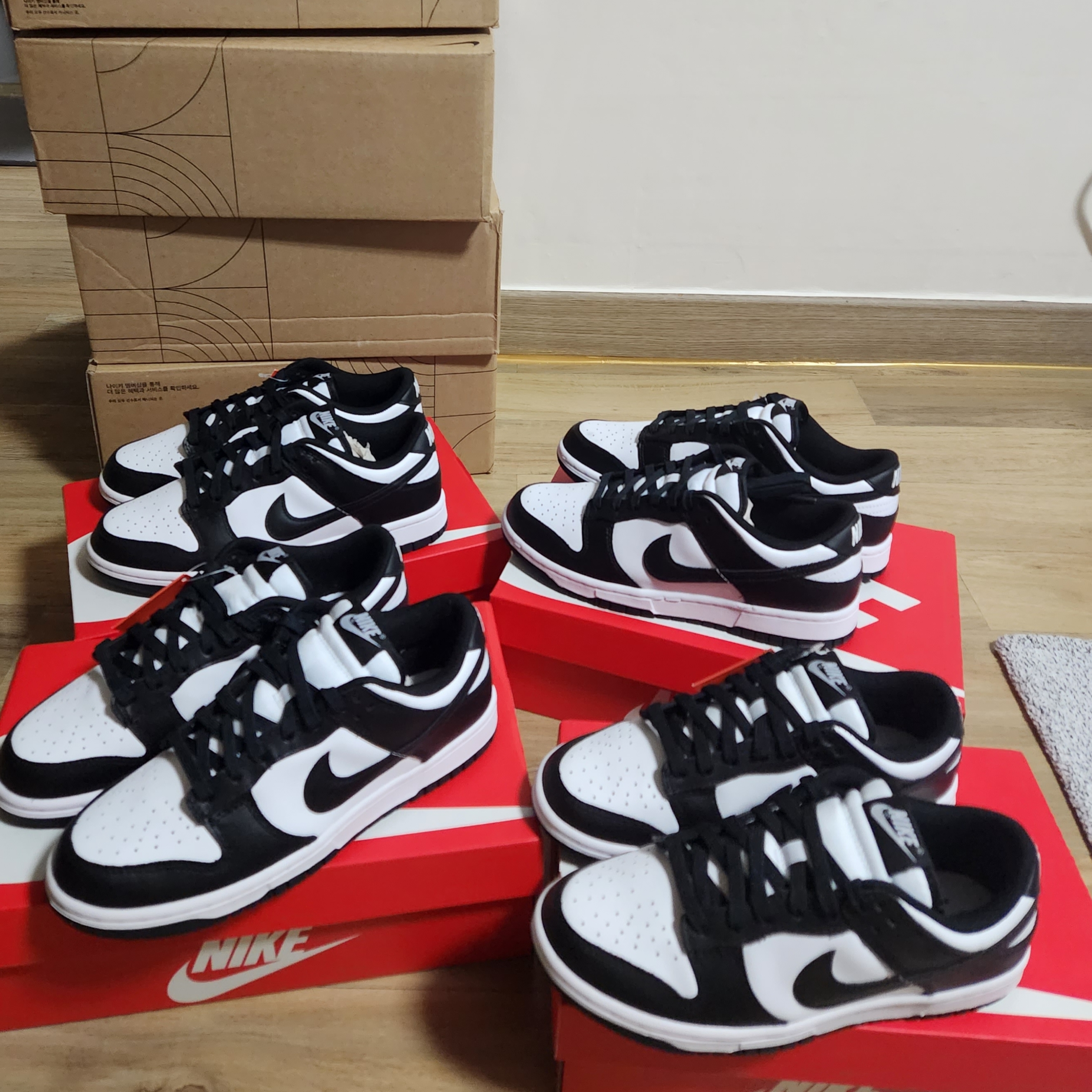 Nike Dunk Low Retro Black, (W) Nike Dunk Low Black 착용 스타일