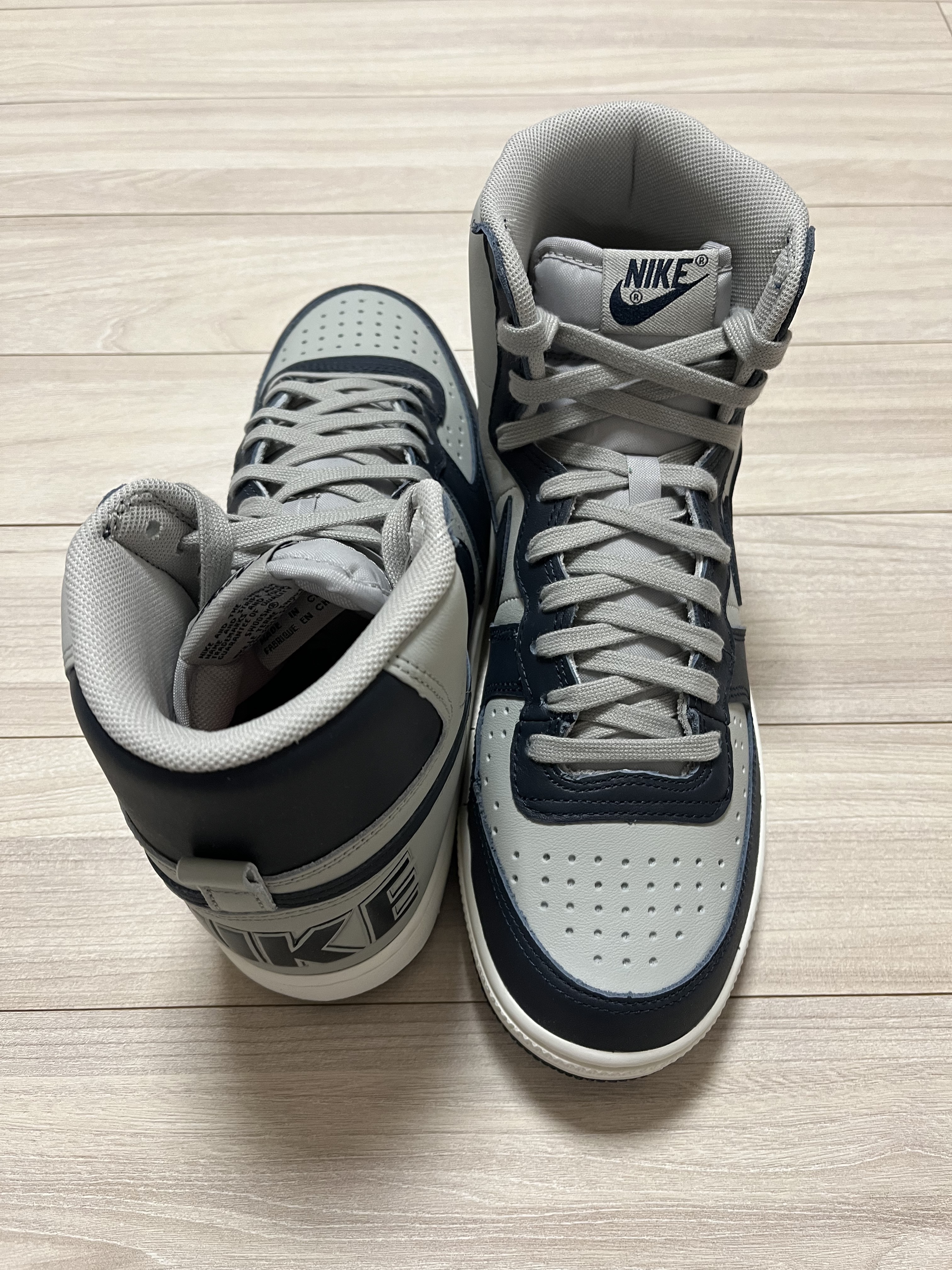 Nike Terminator High Granite and Dark Obsidian 착용 스타일 - 3