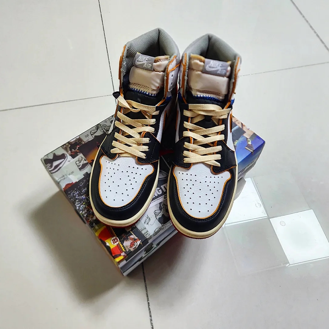 Jordan 1 x Union Retro High Black Toe 착용 스타일 - 1