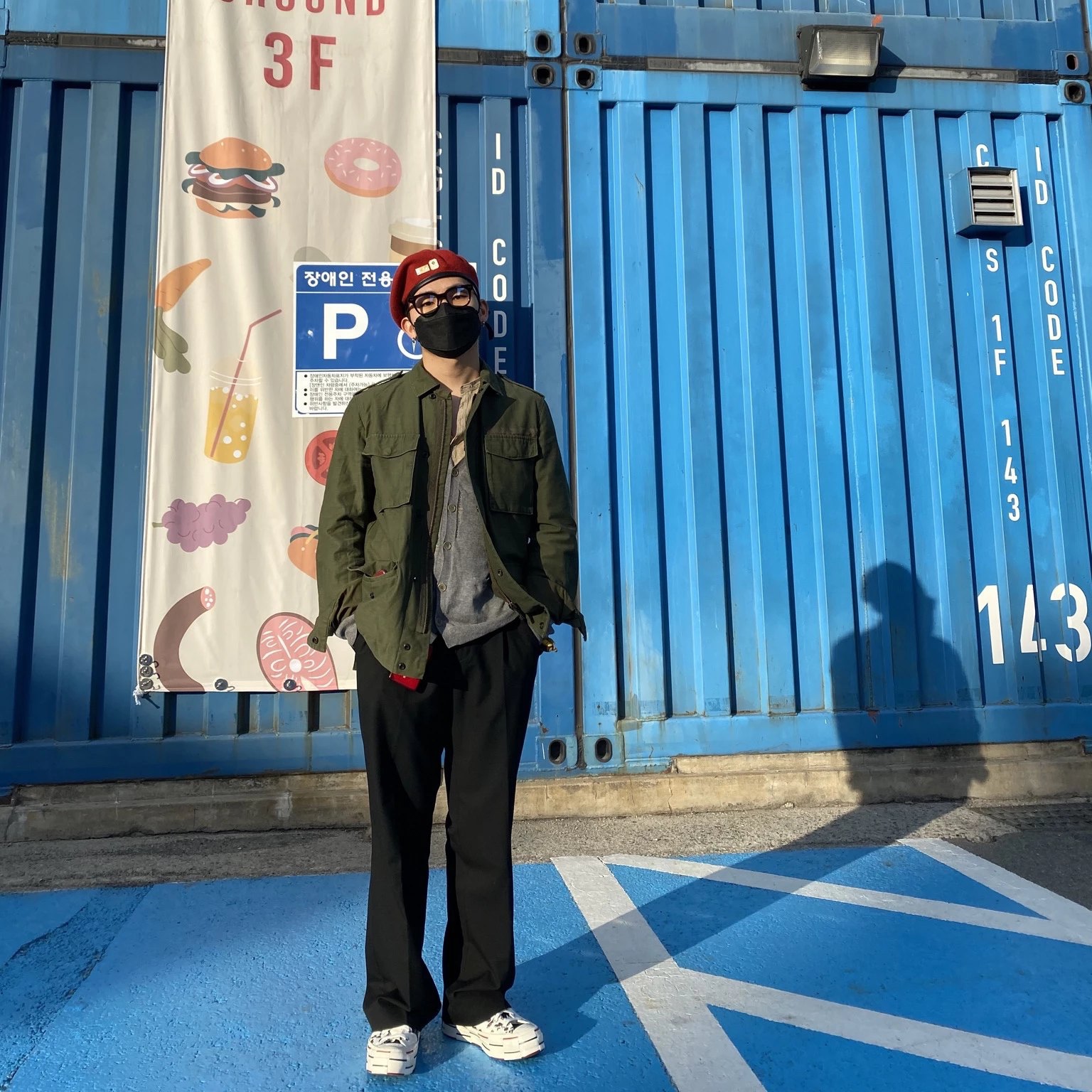 Converse x Brain Dead Chuck 70 Hi Egret 착용 스타일 - 1
