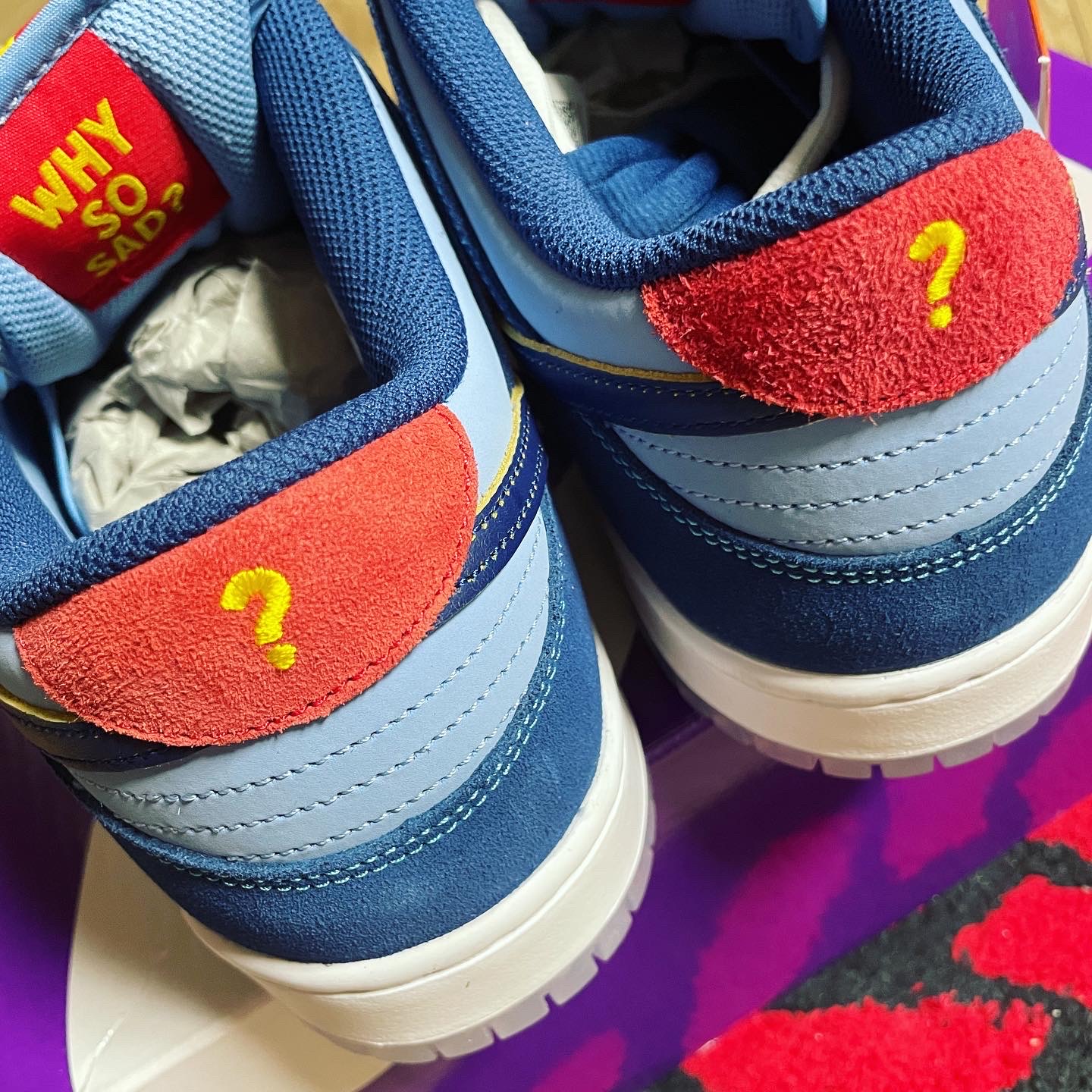 Nike x Why So Sad? SB Dunk Low Pro Coastal Blue 착용 스타일 - 5