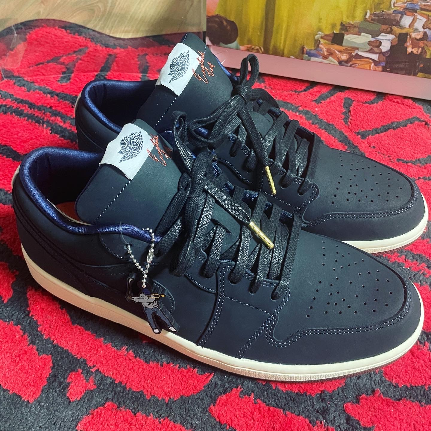 Jordan 1 x Eastside Golf Low Midnight Navy 착용 스타일 - 1