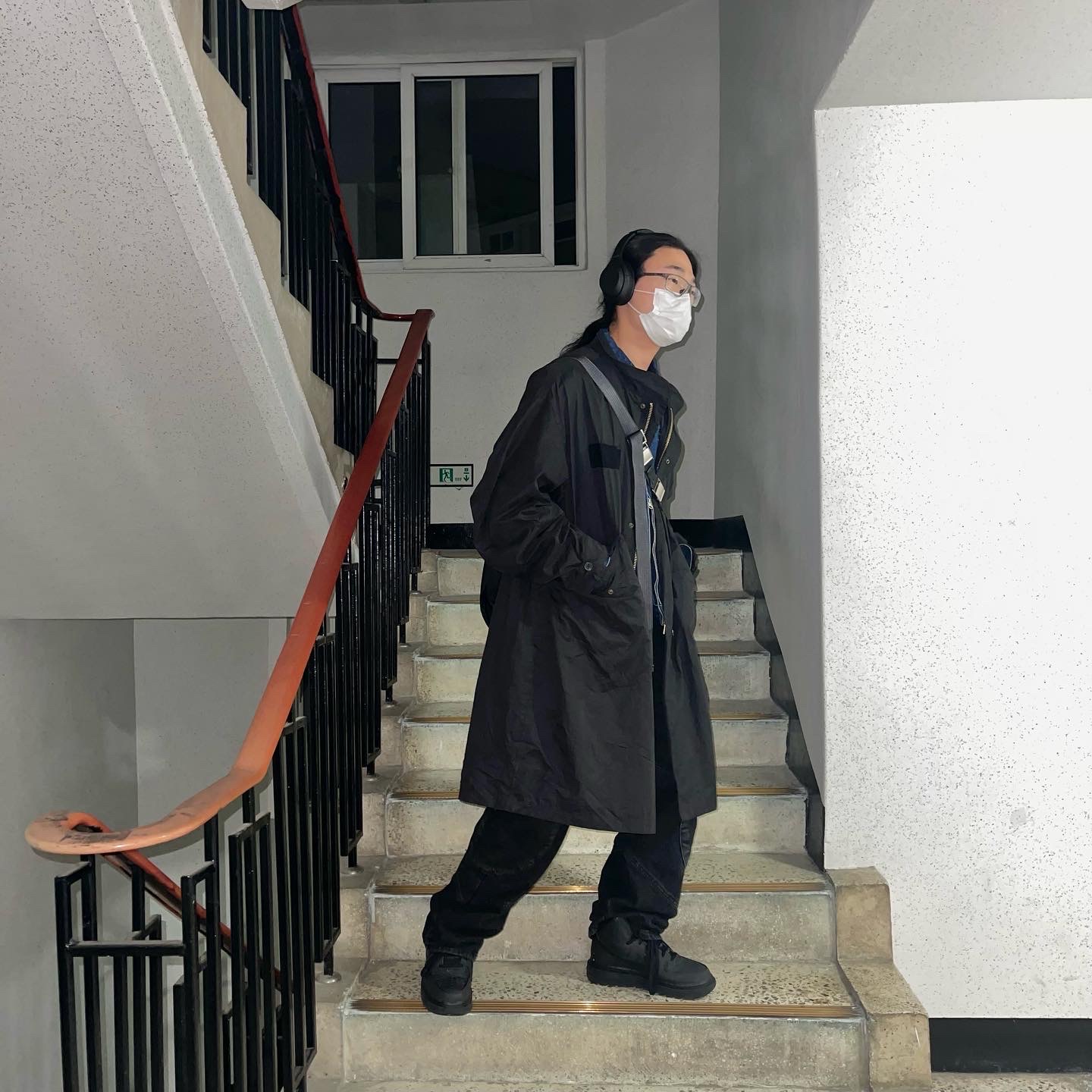 Nike Air Force 1 Boot Black Anthracite 착용 스타일 - 5