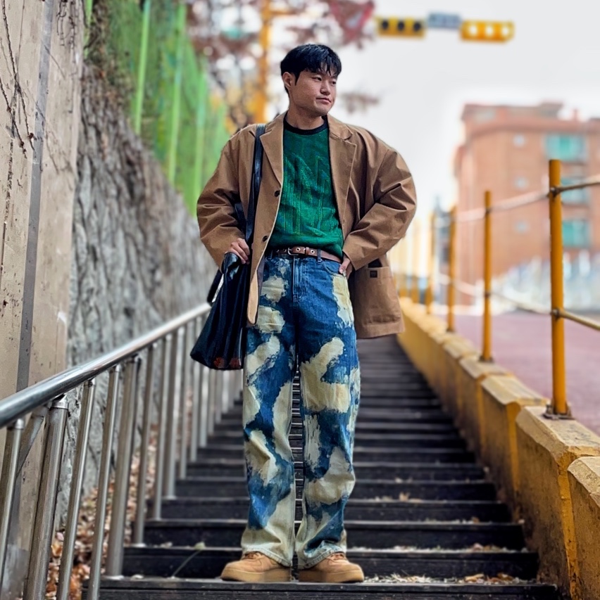 Nike Air Force 1 '07 WB Flax 착용 스타일