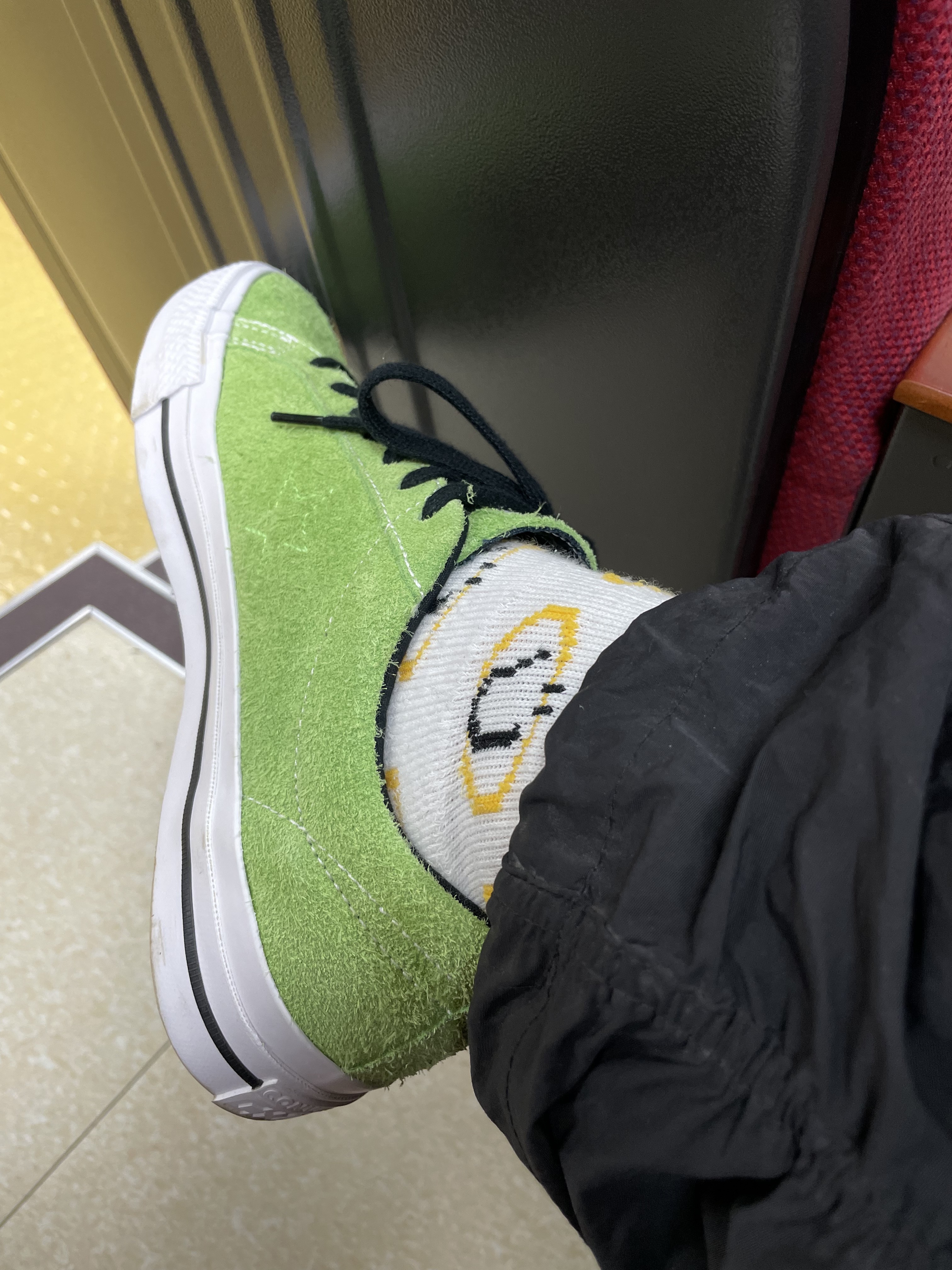 Converse x Stussy One Star Pro Ox 8 Ball Green 착용 스타일