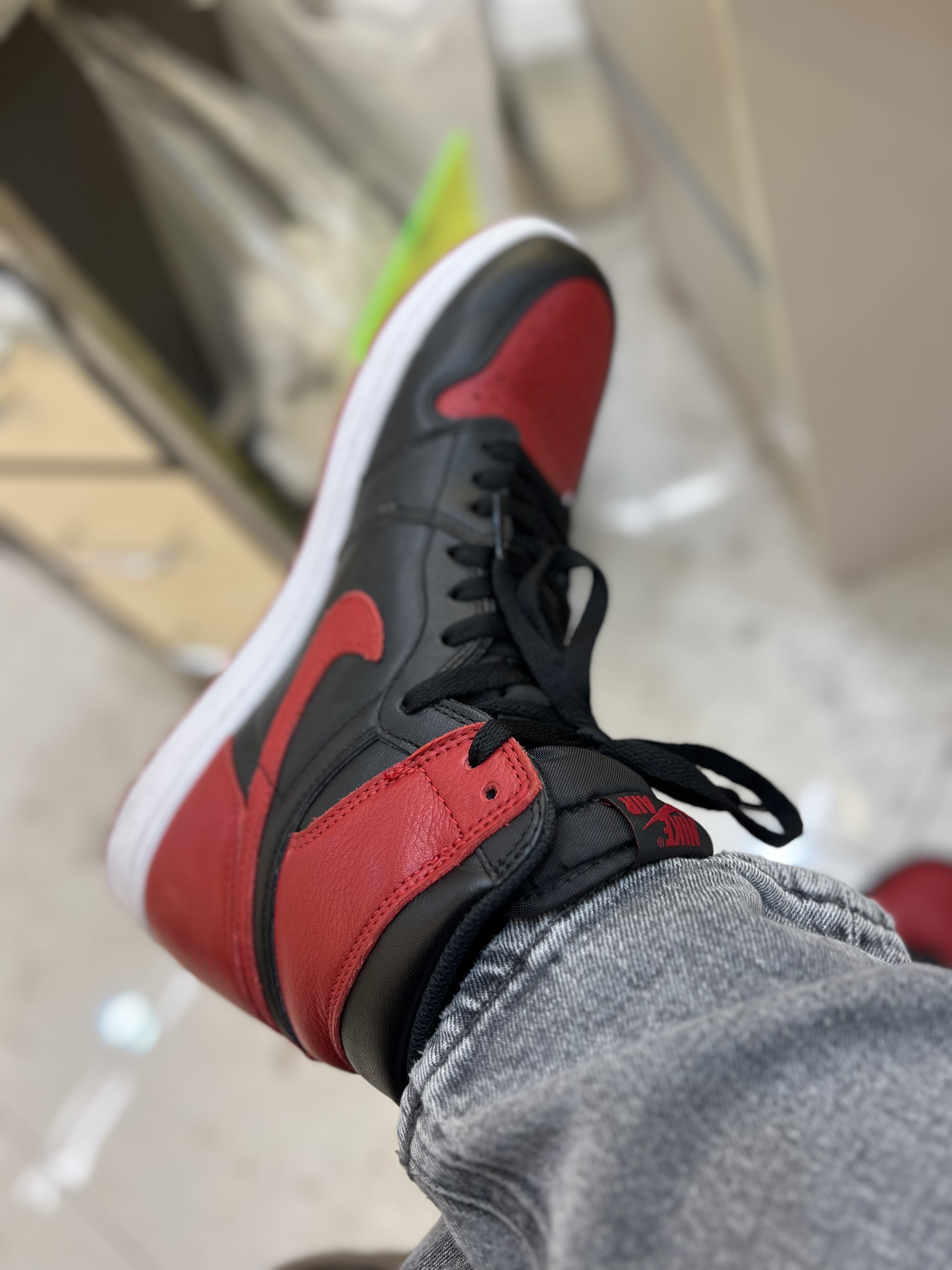 Jordan 1 Retro High OG Bred Banned 2016 착용 스타일 - 2