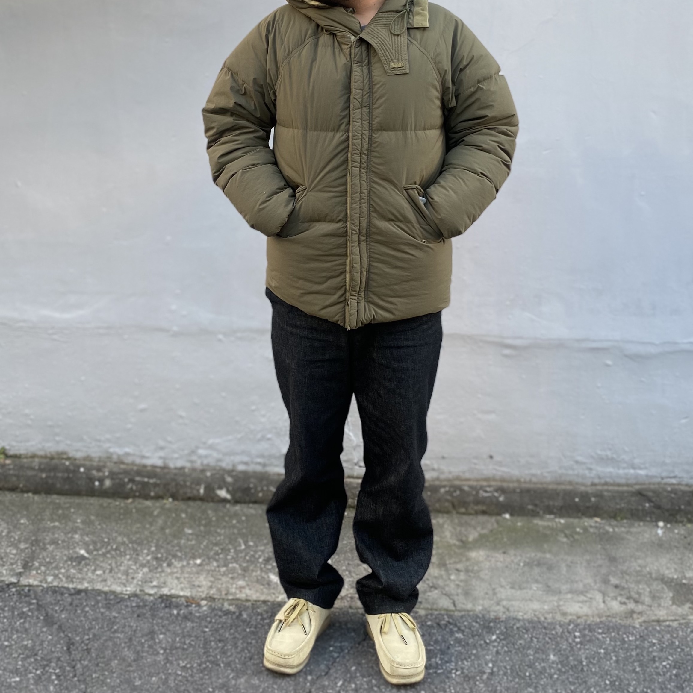 Ten C Artic Down Parka Dark Green 착용 스타일