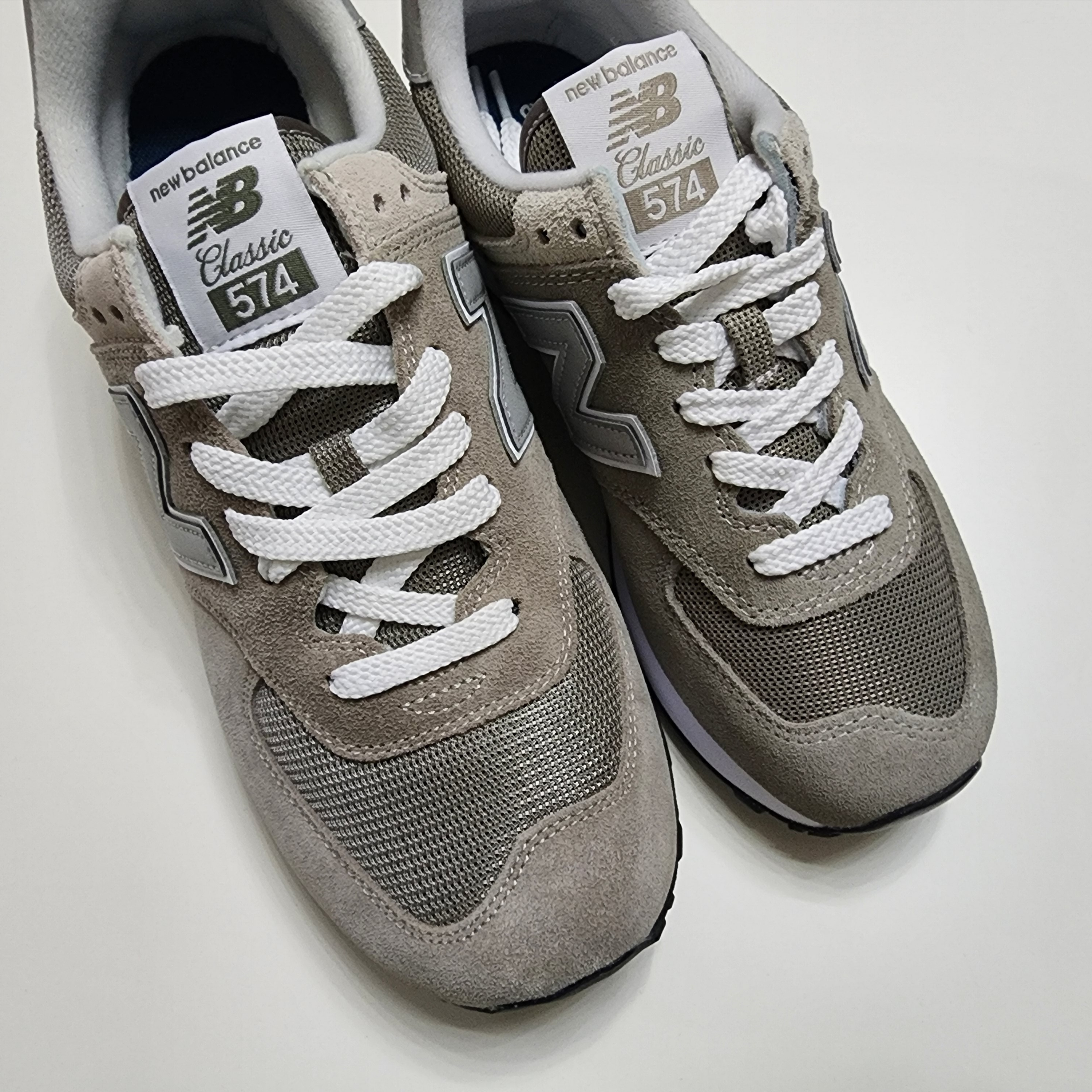 New Balance 574 Grey - D Standard, (W) New Balance 574 Worn By Anyone Grey - B Standard 착용 스타일 - 3
