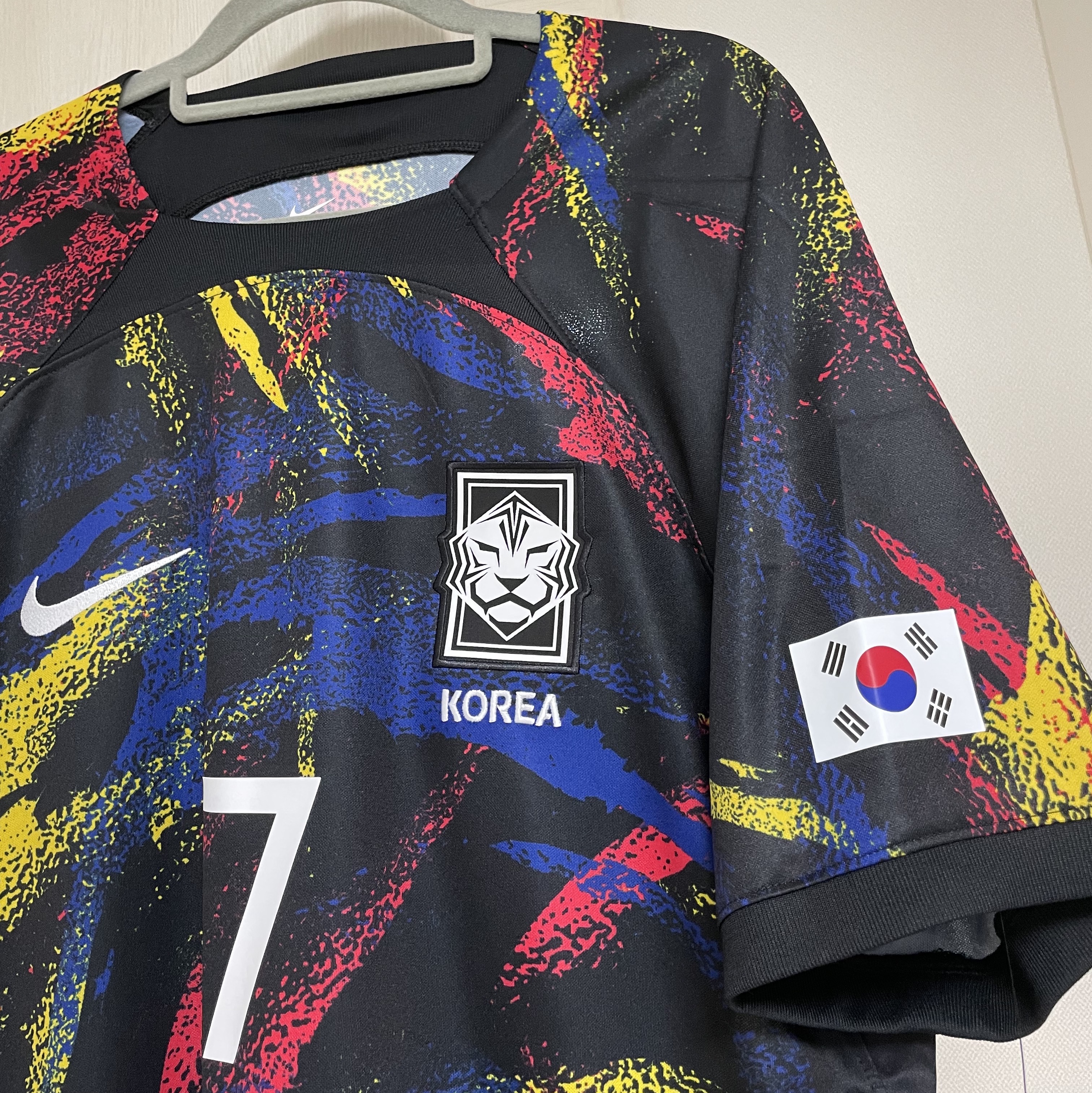 Nike Korea Dri-Fit Stadium Away SS Jersey Black - Asia (Non Marking Ver.) 착용 스타일 - 1