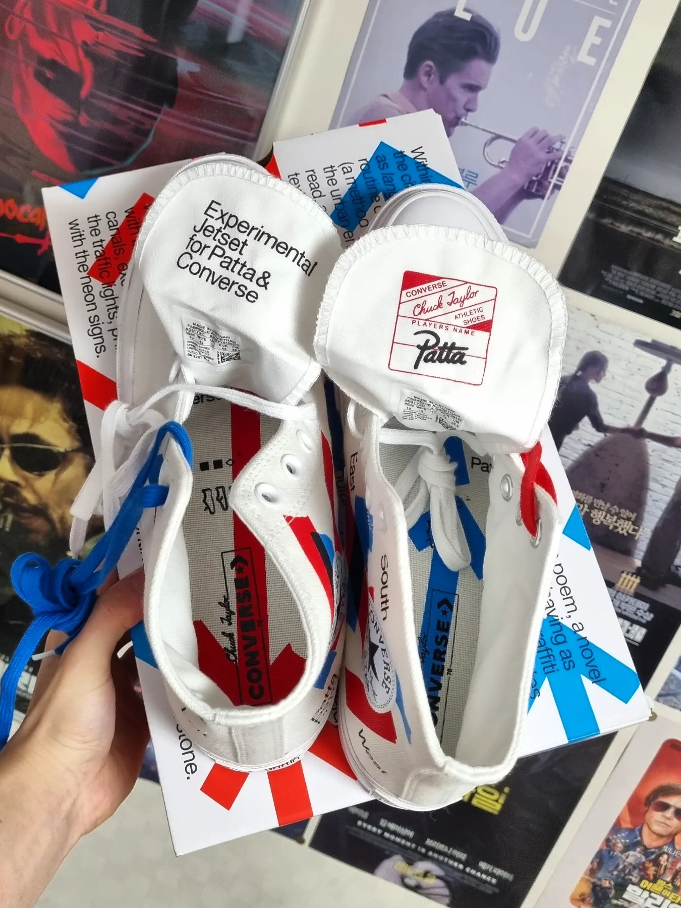 Converse x Patta x Experimental Jetset Chuck 70 High White 착용 스타일 - 2