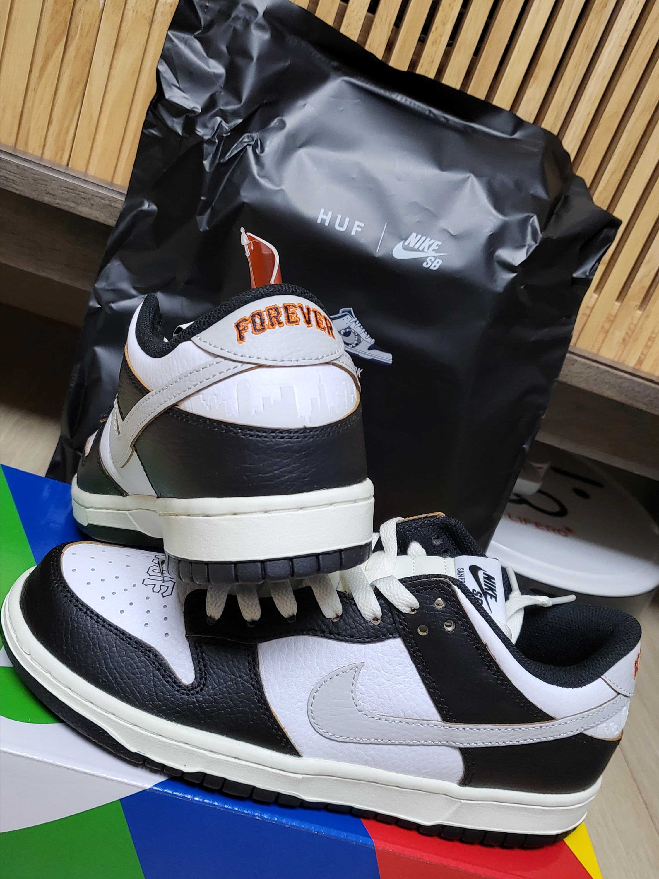 Nike x HUF SB Dunk Low San Francisco 착용 스타일 - 1