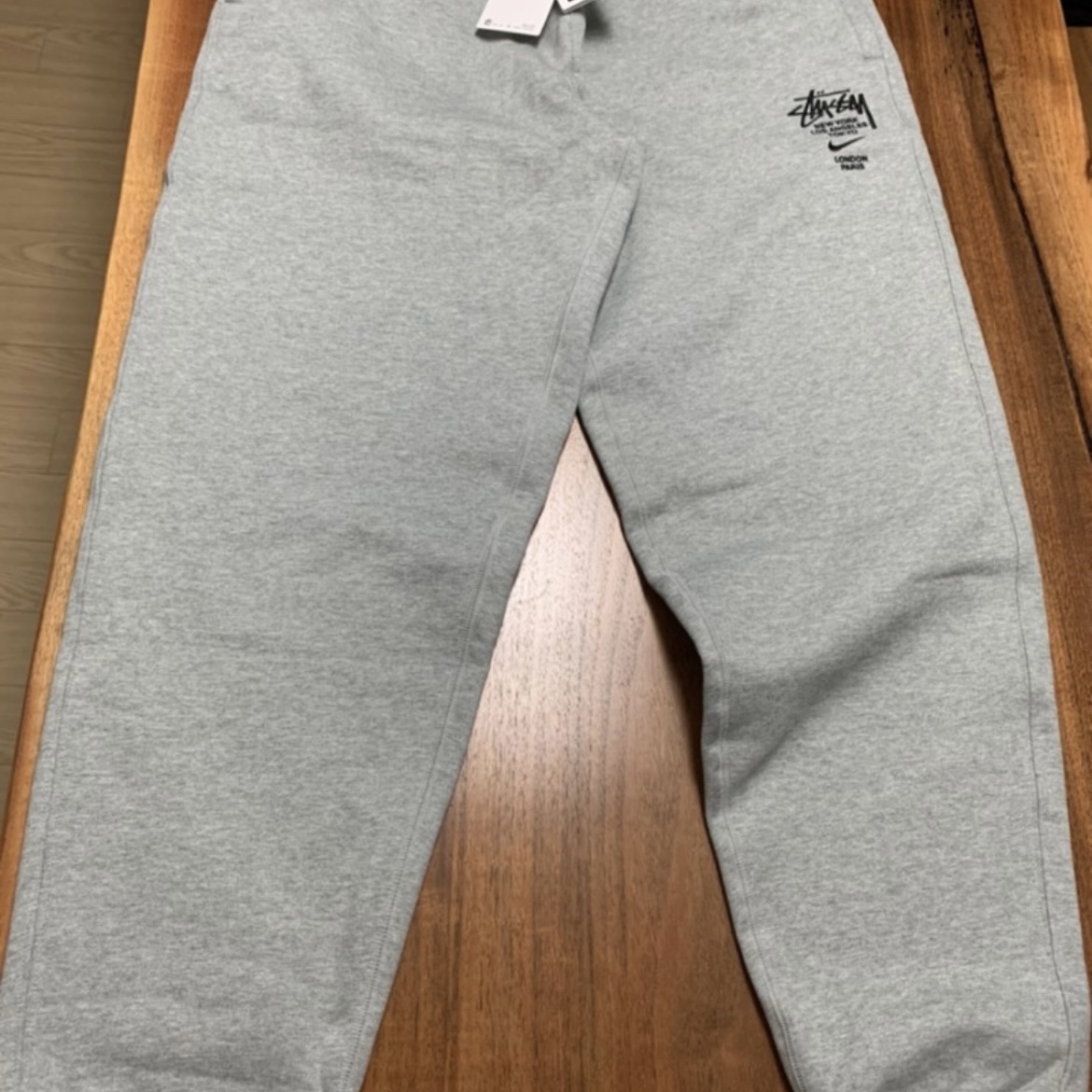 Nike x Stussy NRG ZR Fleece Pants Heather Grey - US/EU 착용 스타일
