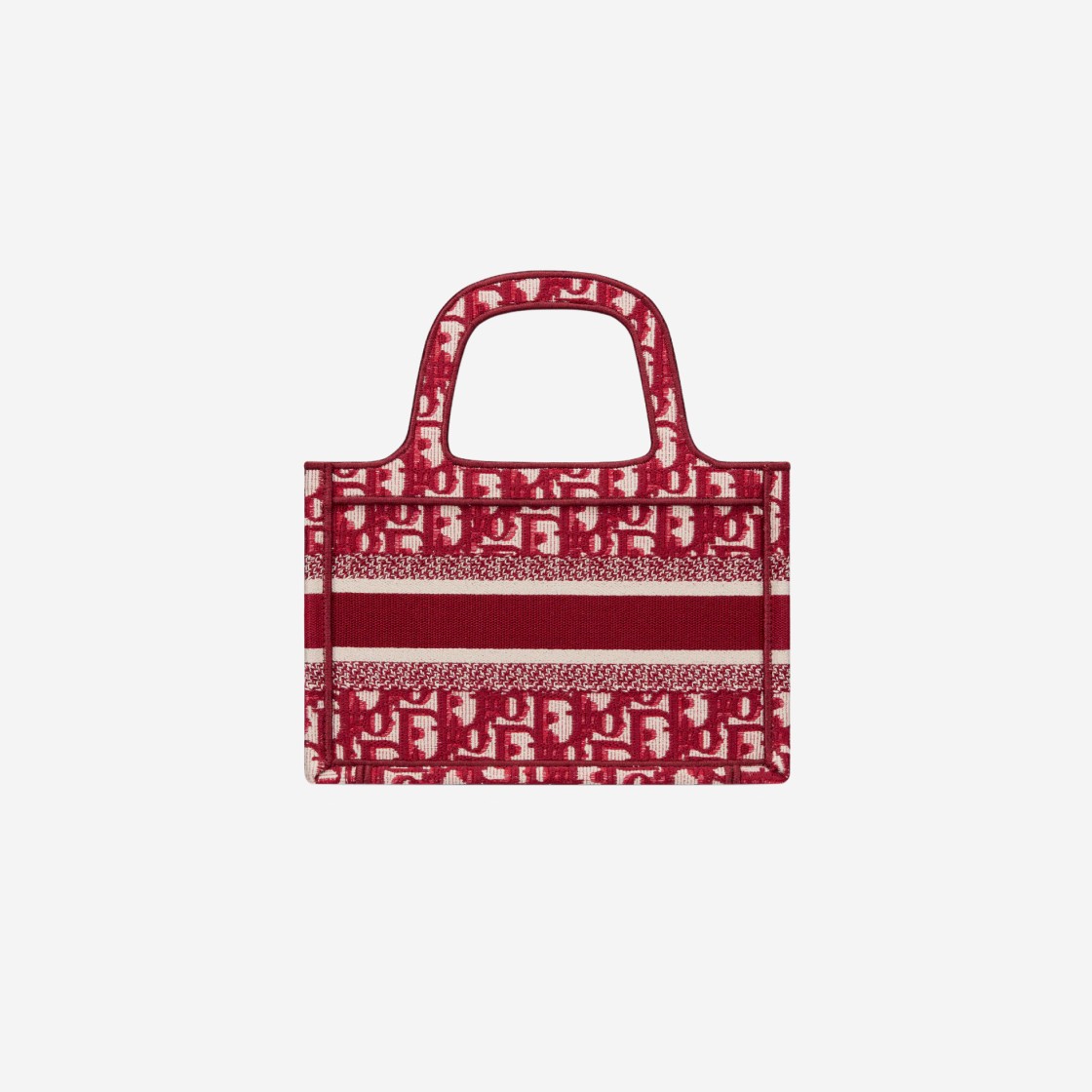 Dior Mini Book Tote Burgundy Dior Oblique Embroidery 상세 이미지 3