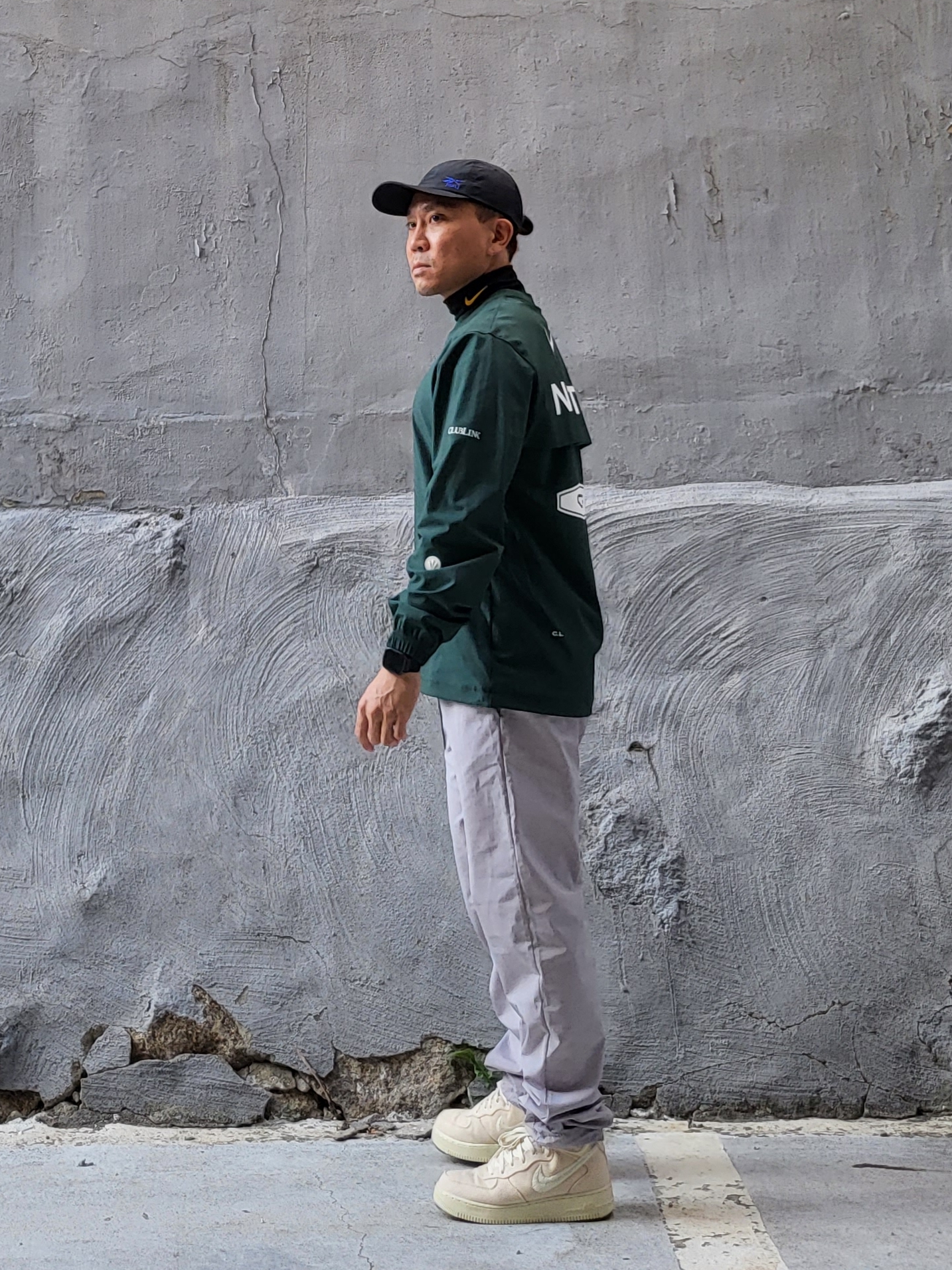 Nike x Drake Nocta Golf Crewneck Top Green - US/EU, Essentials Track Pants Moss - 20FW 착용 스타일 - 1