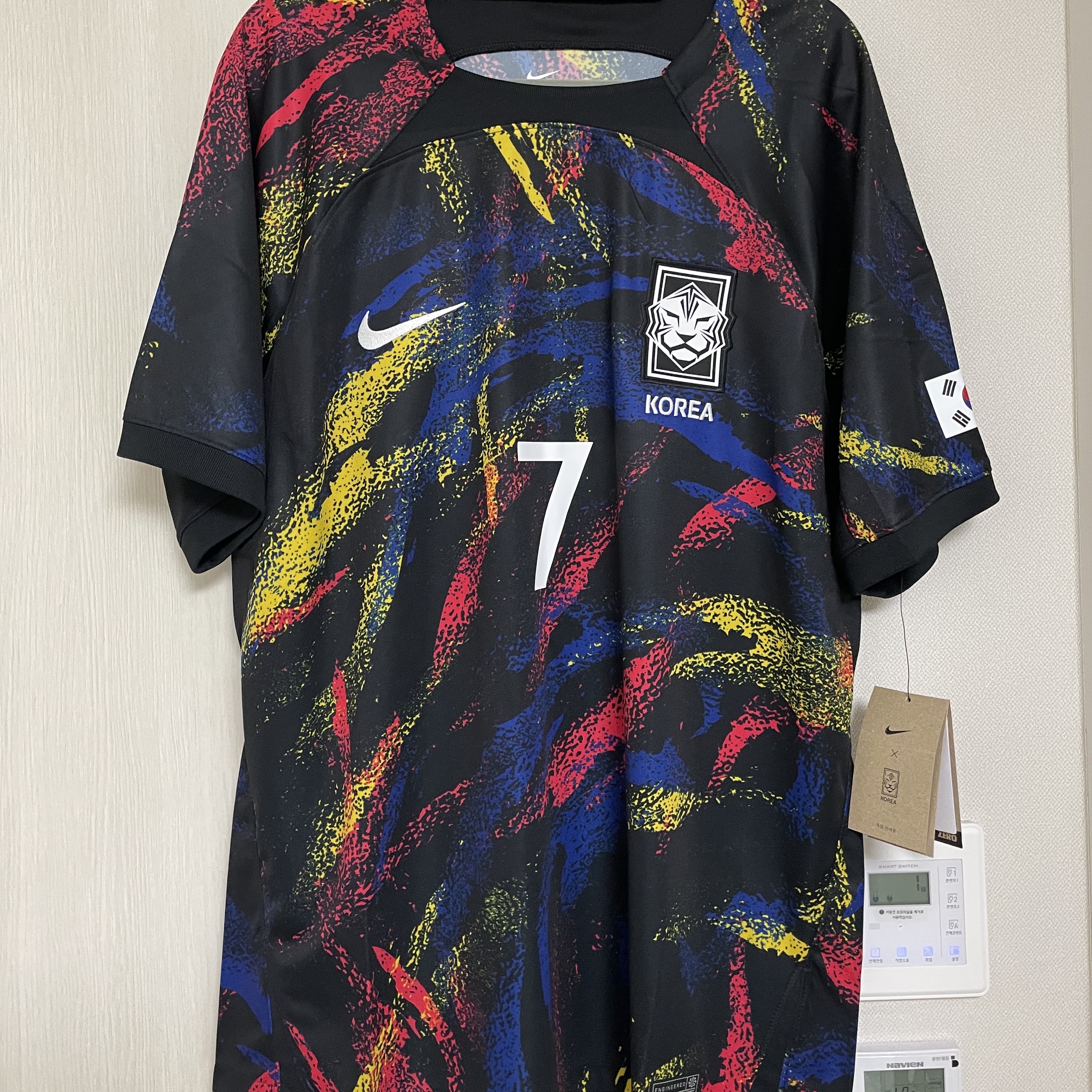 Nike Korea Dri-Fit Stadium Away SS Jersey Black - Asia (Non Marking Ver.) 착용 스타일 - 3